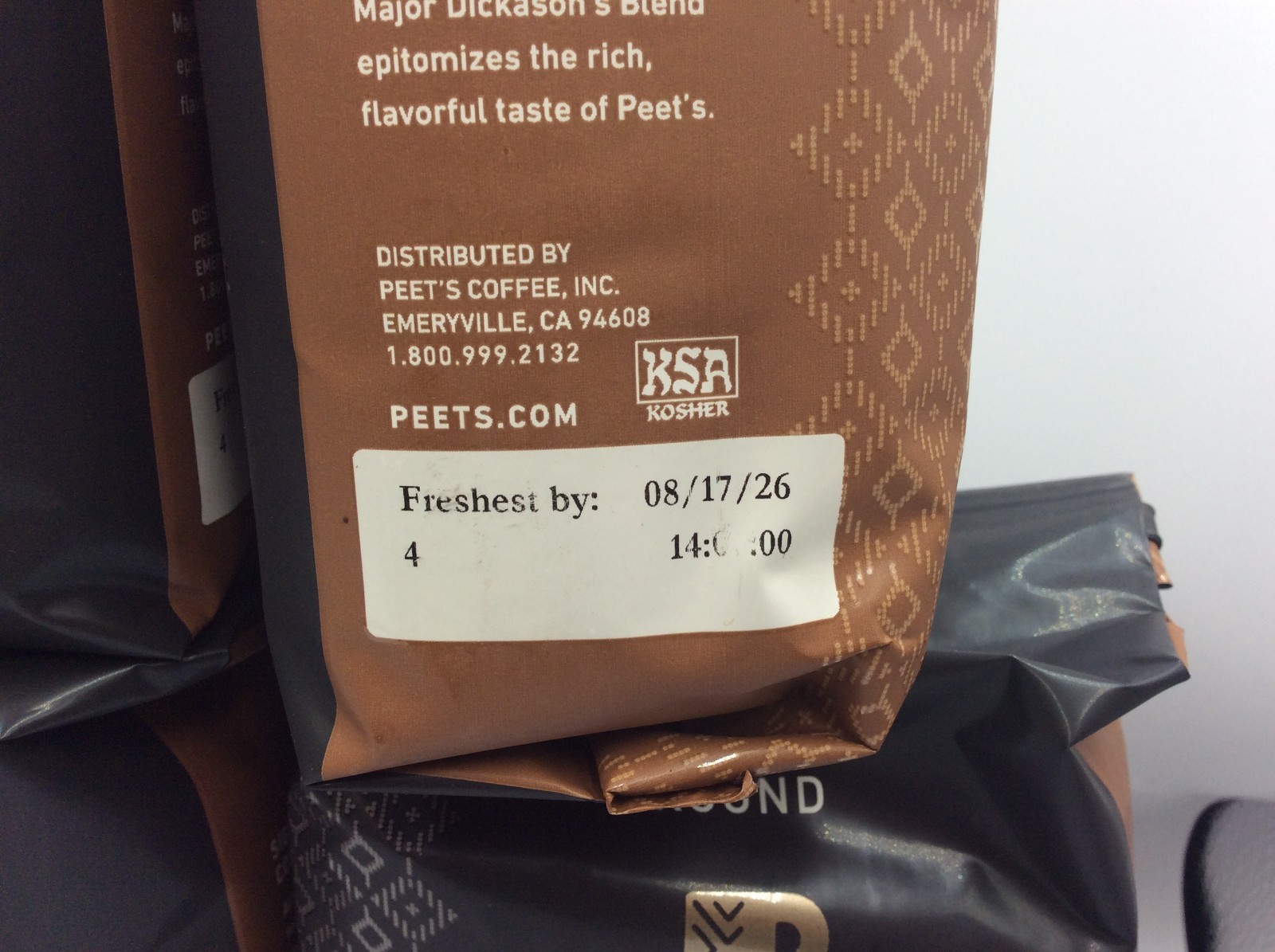 Peet’s Coffee Major Dickason Ground Coffee, Dark Roast, 6.75Lbs Total ☕AUG/2026☕