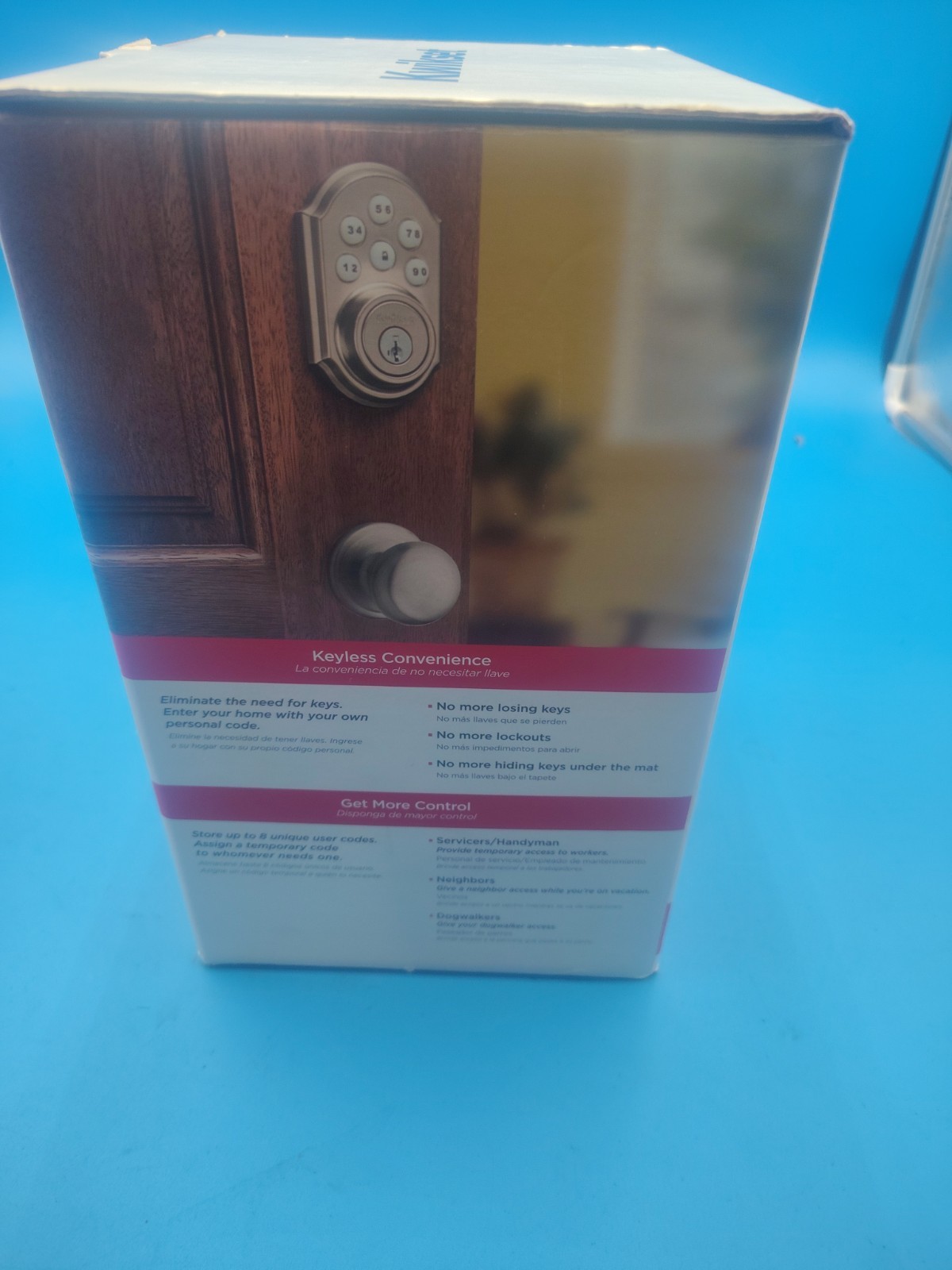 Kwikset SmartCode 909 Touchpad Keyless Entry Deadbolt Lock – Satin Nickel