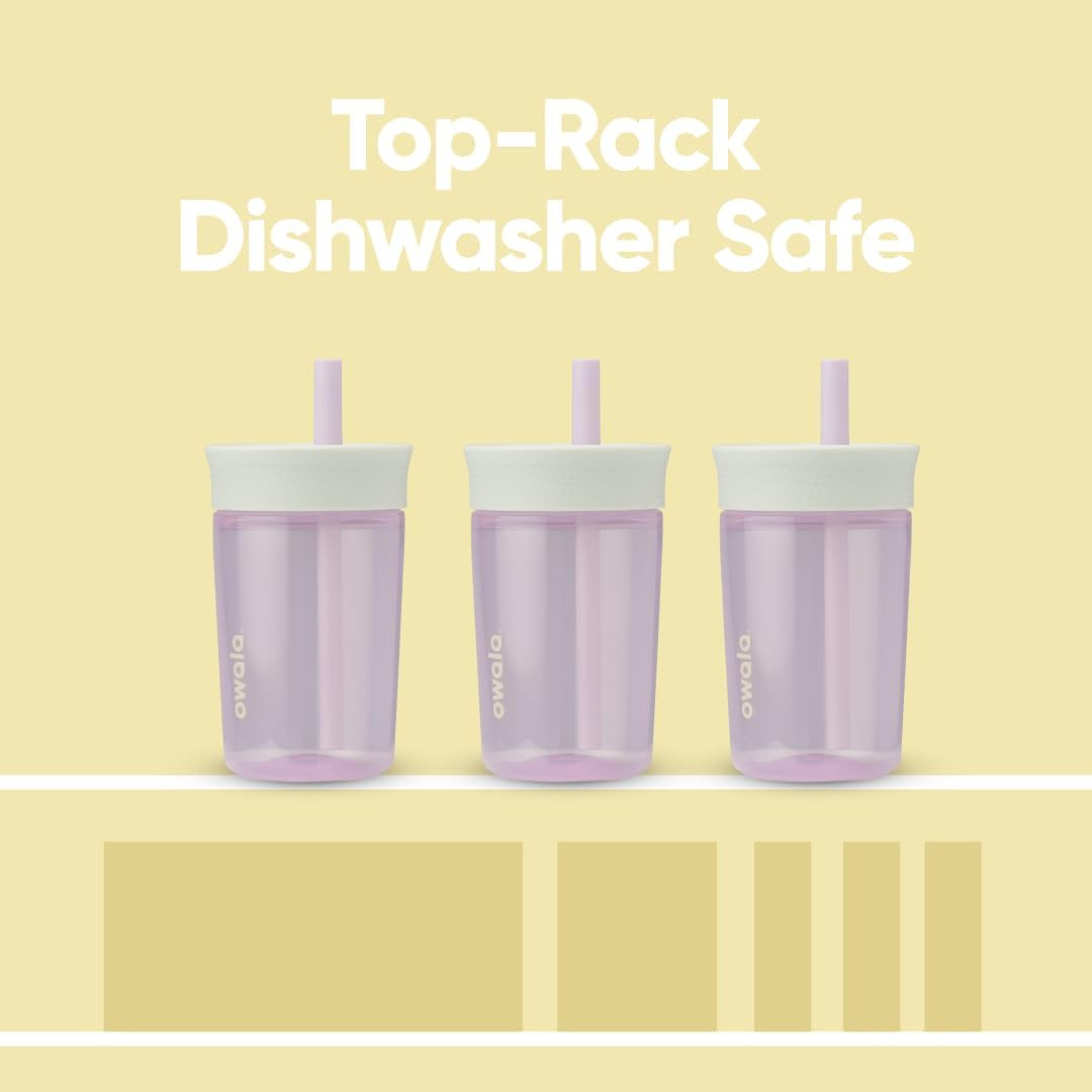 Owala Kids Insulation Bpa-Free Plastic Tumbler with Spill Resistant Flexible Str
