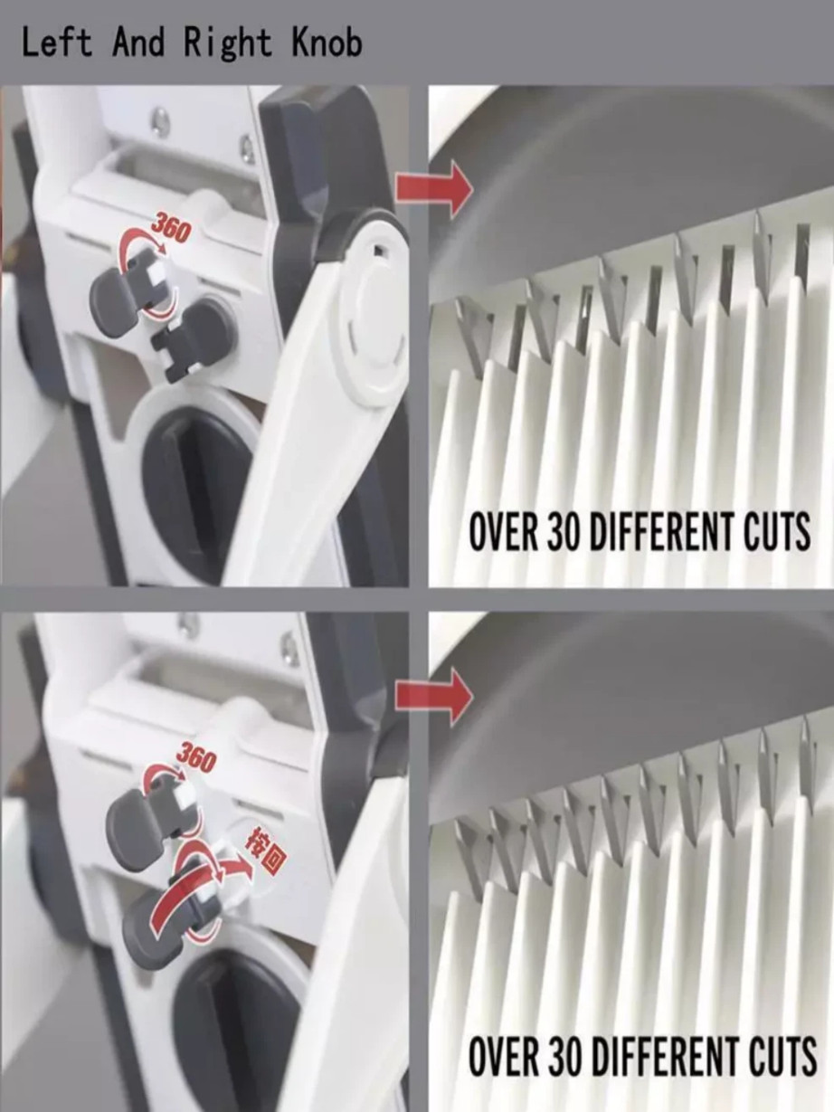 Safe Mandoline Slicer 5 in 1 Vegetable Chopper Food Potato Cutter Adjustable**++