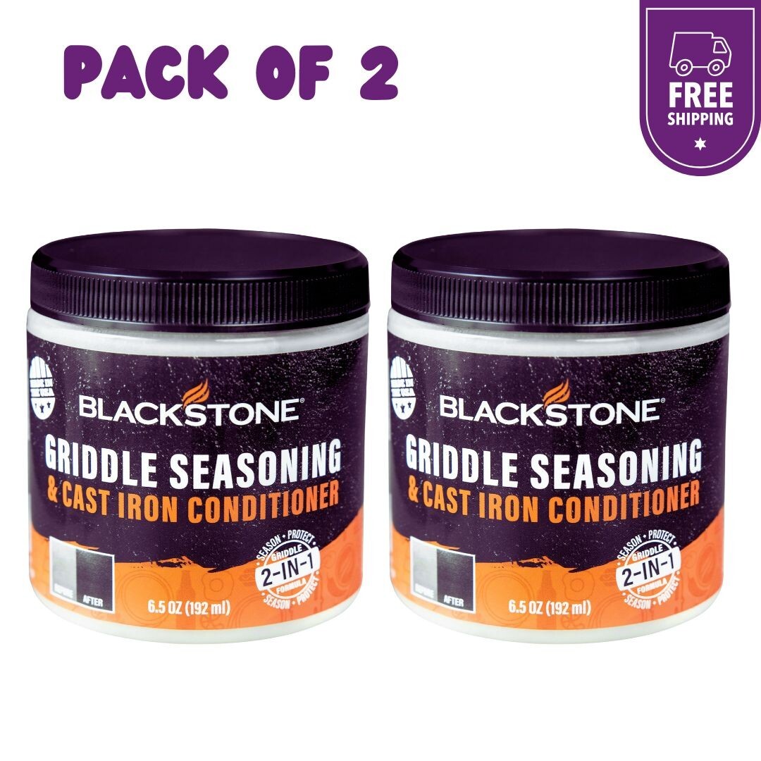 2 PACK Blackstone Griddle Seasoning And Cast Iron Conditioner Protected 2-in-1
