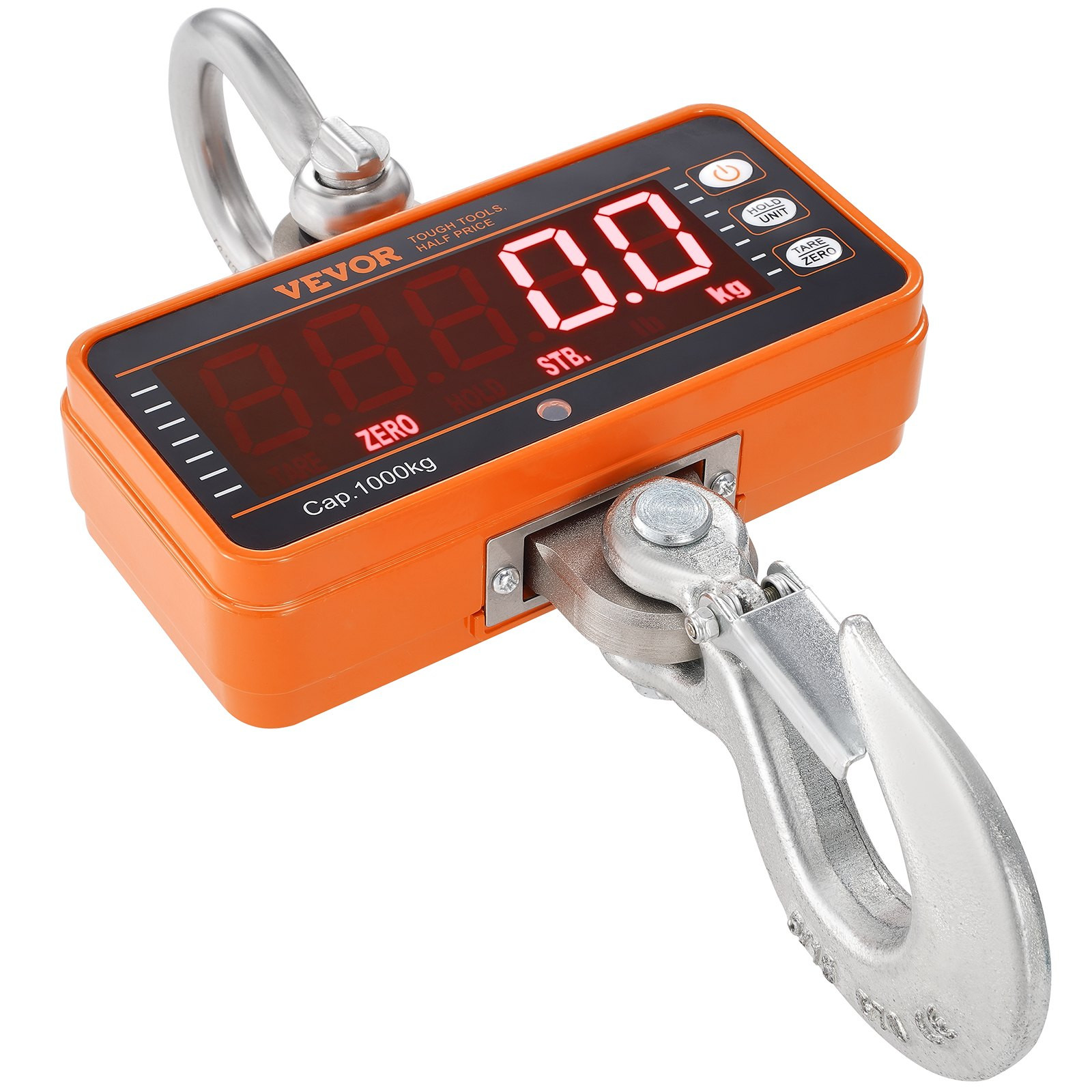 VEVOR Digital Crane Scale, 2200 lbs/1000 kg, Industrial Heavy Duty Hanging Scale