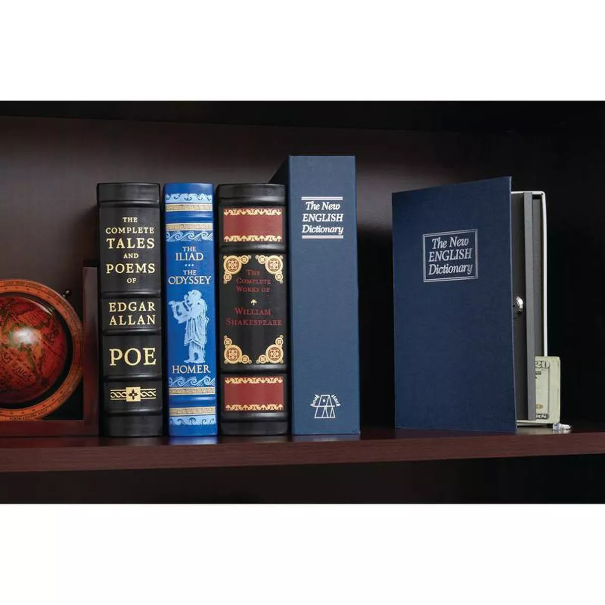 Book Safe Box with Combination Lock Dictionary Diversion Safe Secret Hidden Box
