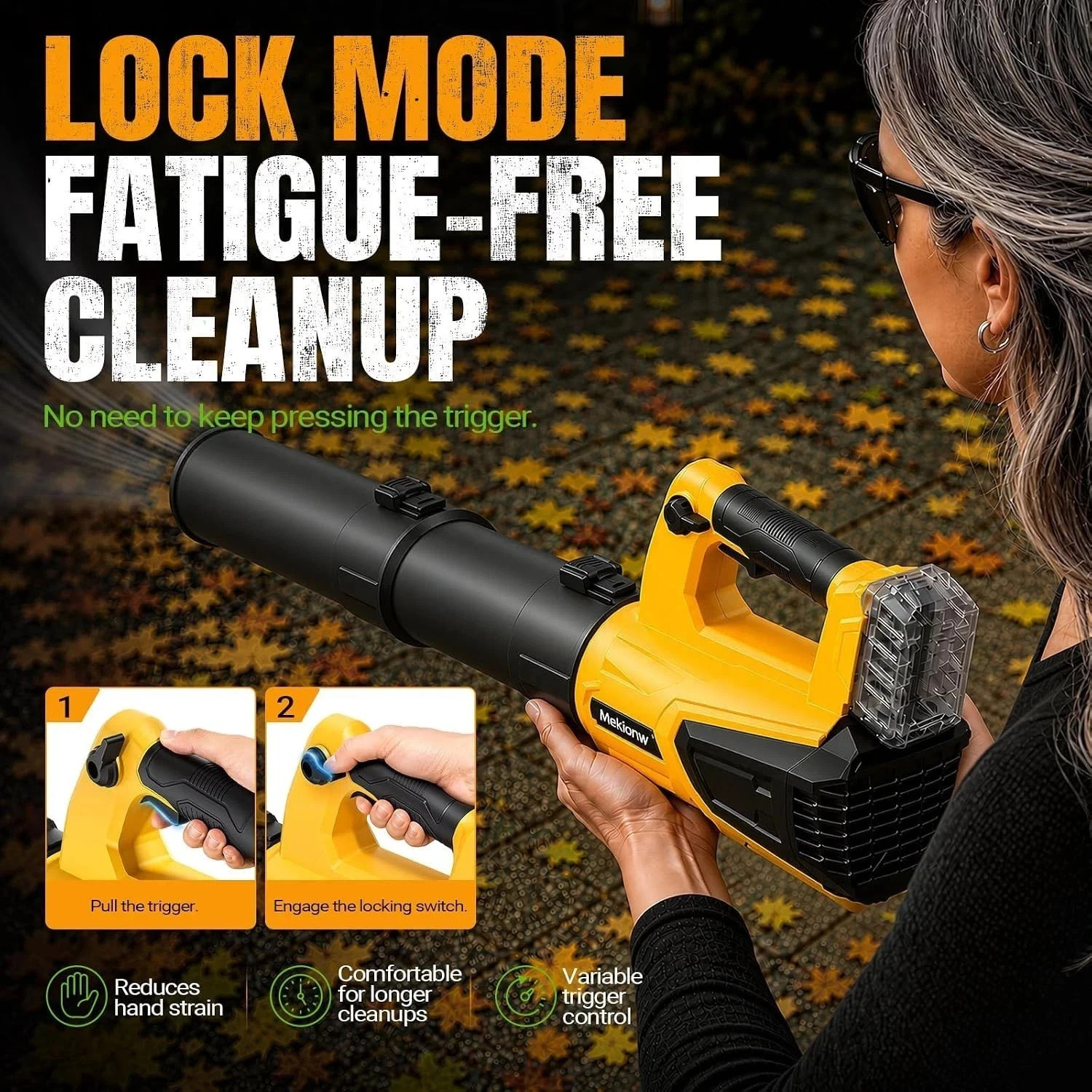 Cordless Leaf Blower for DEWALT 20V MAX Battery, 480 CFM / 130 MPH Brushless Dus