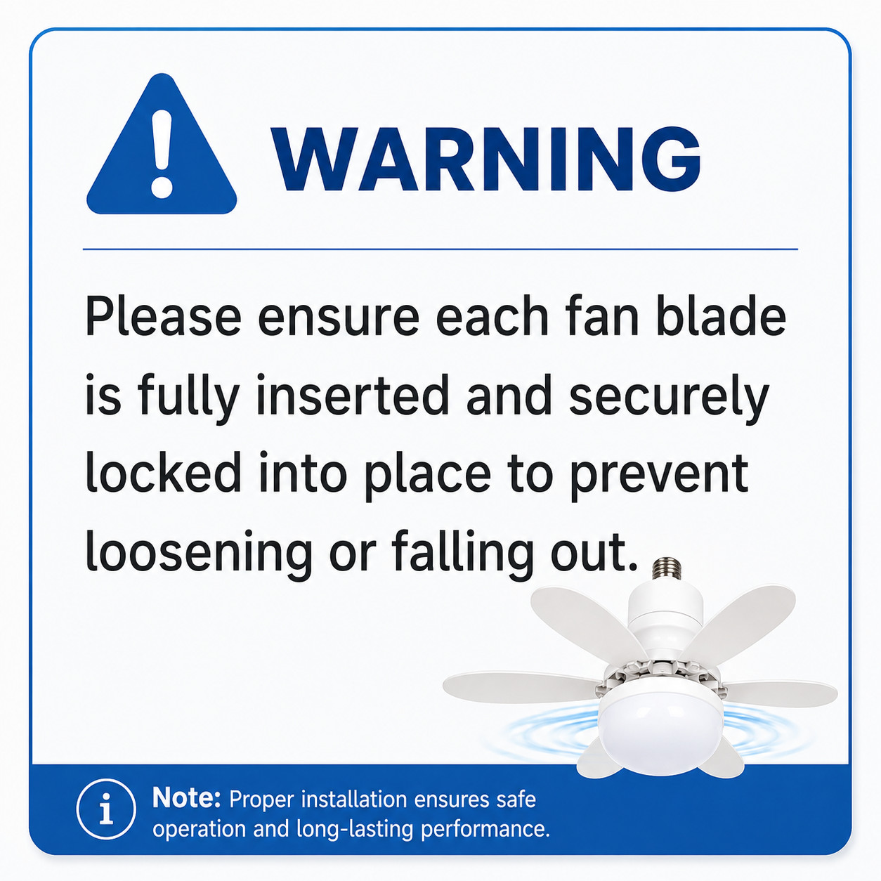 20 in Socket Ceiling Fan with Light Remote, E27 Screw In 40W Small Room Fan