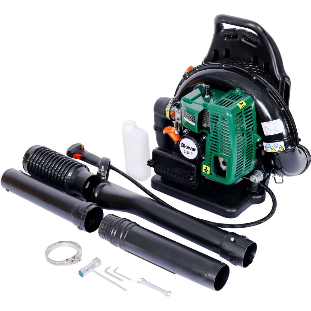 2 Stroke Backpack Leaf Blower, Gas 63.3cc 3.6HP 750 CFM Free Shipping