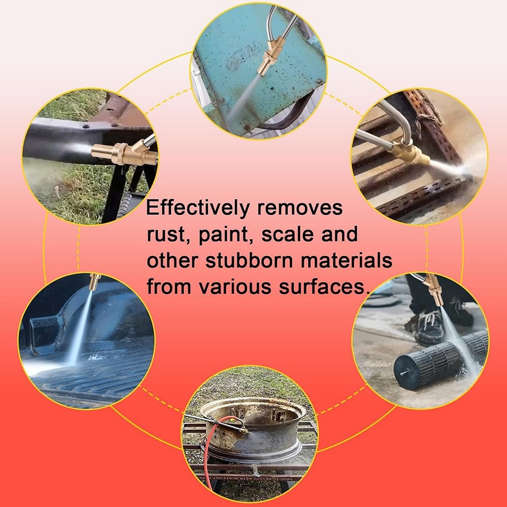 Pressure Washer Sandblasting Kit 5000 PSI Wet Abrasive Sandblaster Attachment…