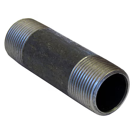 Zoro Select 793M79 Pipenipple, Steel, 1/4″, Nptxnpt, 7″, 793M79