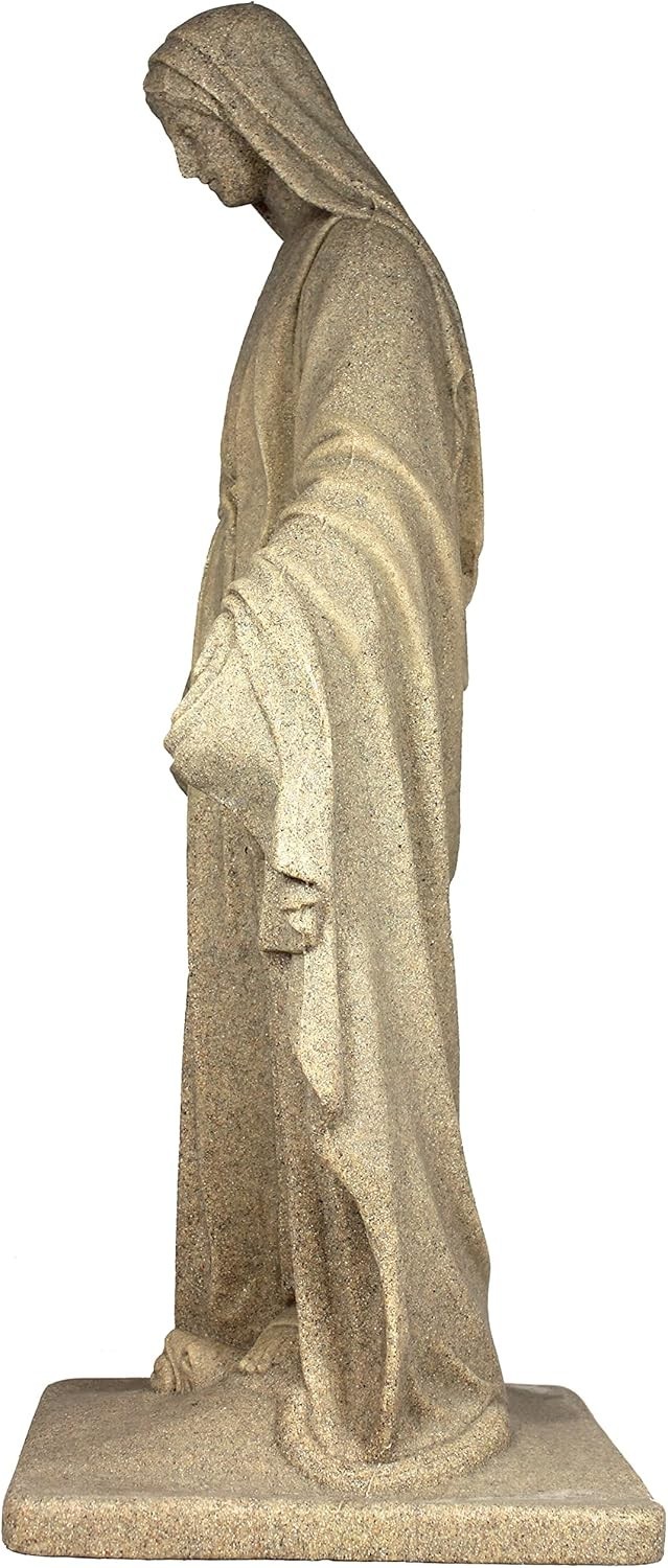 3ft. Tall Virgin Mary Statue Granite Outdoor Religious Garden Sculpture Lawn