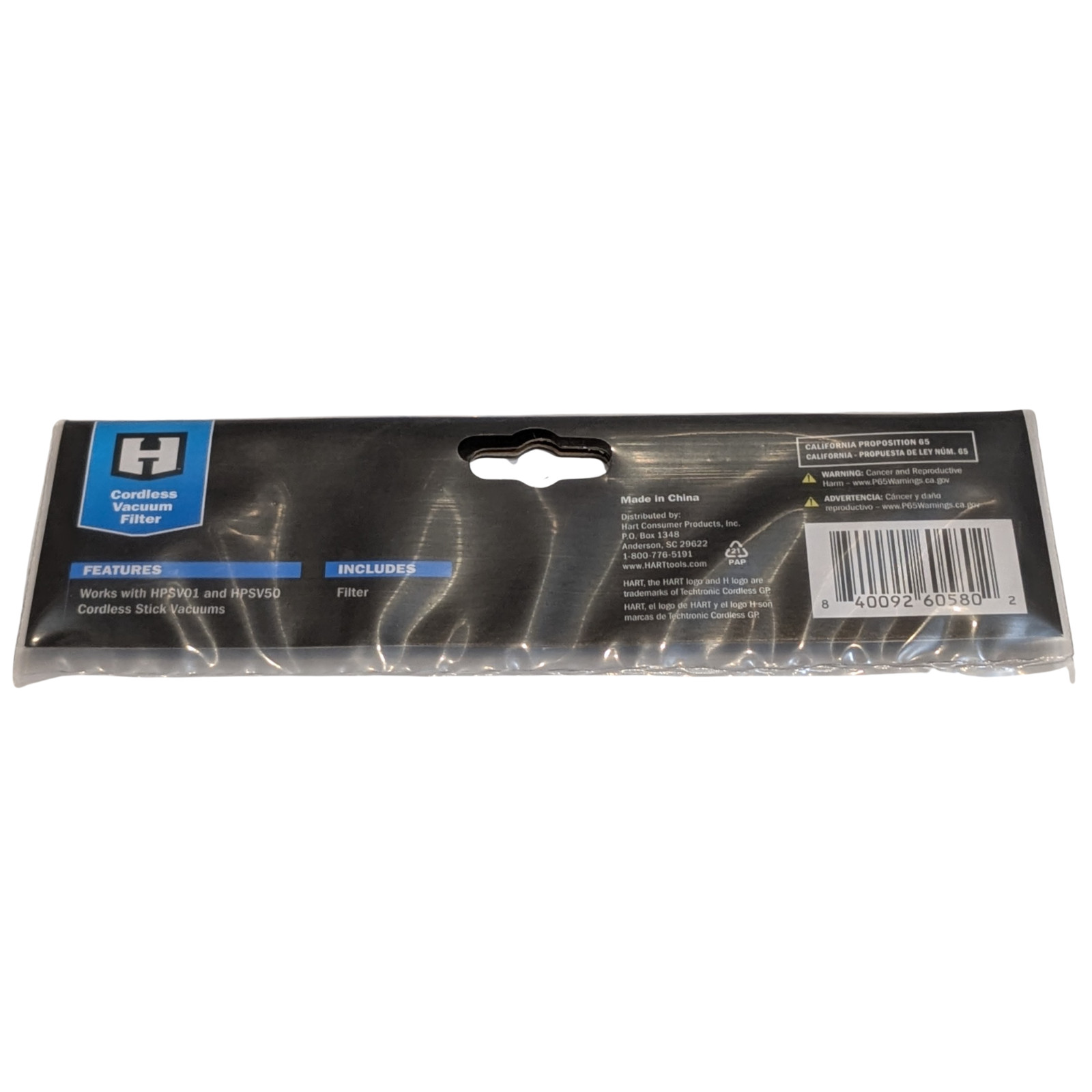 Hart Cordless Stick Vacuum – Filter Works With HPSV01 & HPSV50