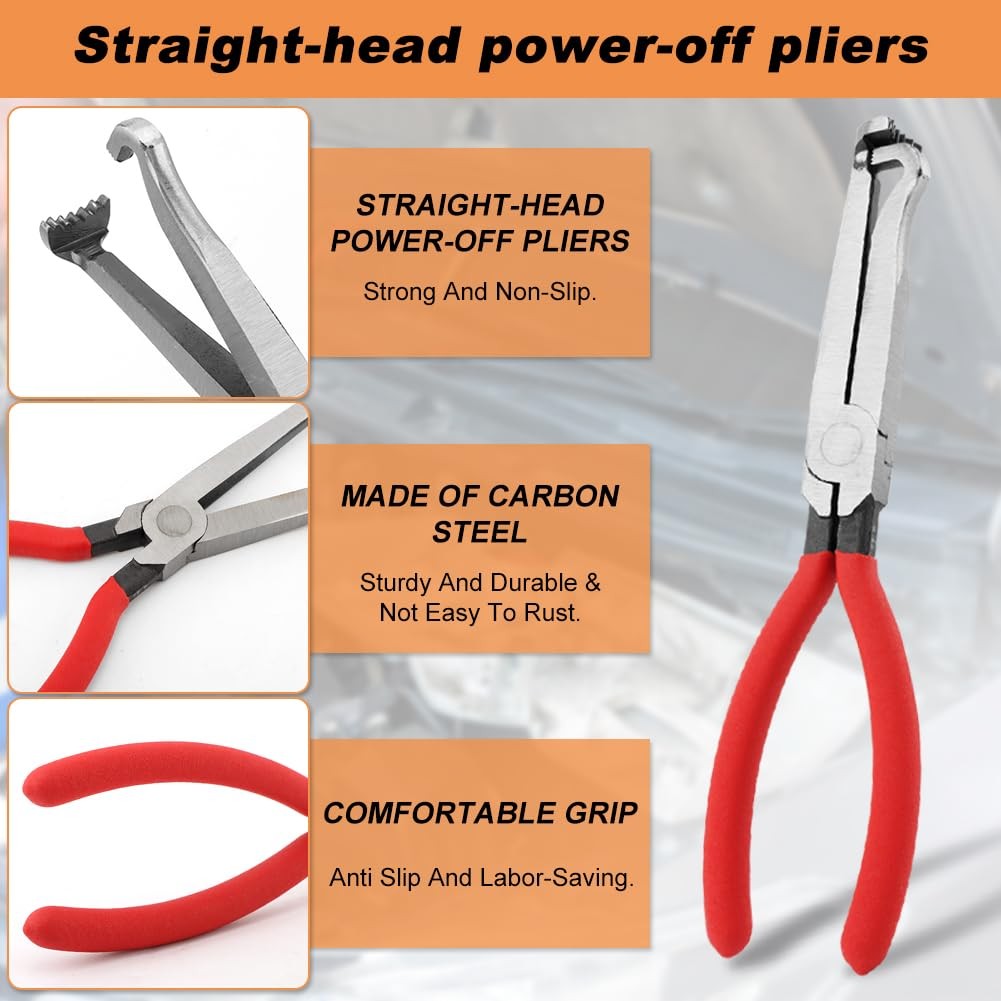 Lixternum 4 Pieces Electrical Disconnect Pliers for Cars, Automotive Electric…