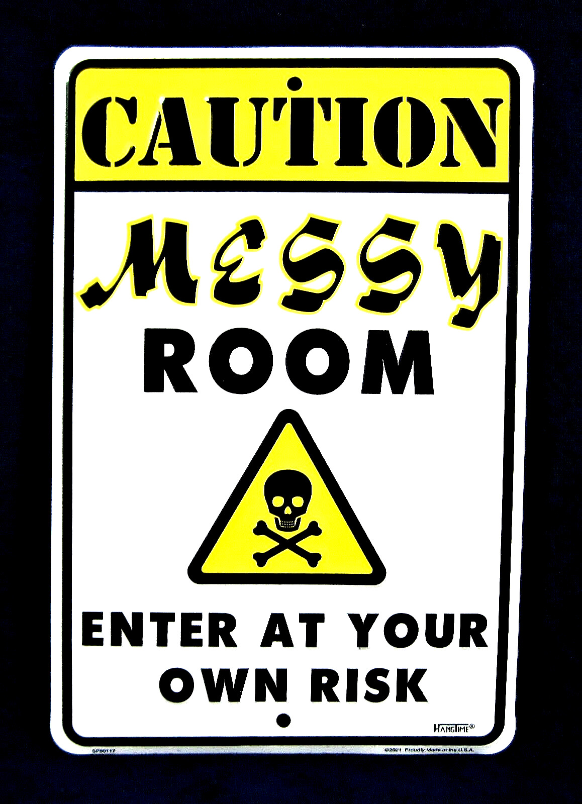 MESSY ROOM -*US MADE* Embossed Sign -Teen Bedroom Man Cave Garage Bar Wall Décor