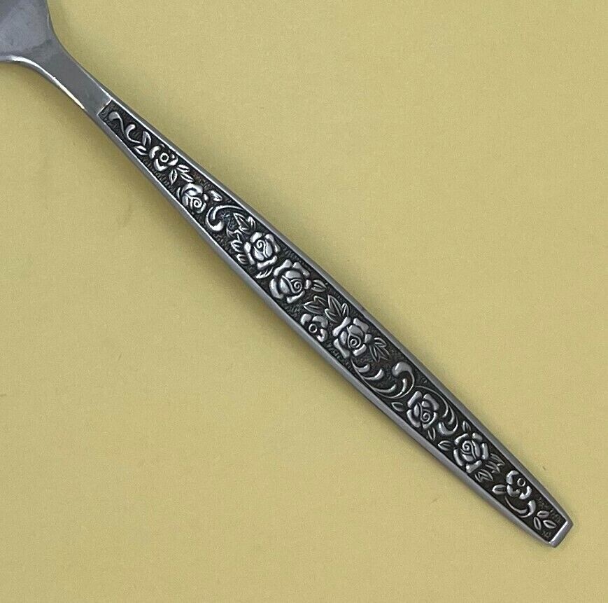 GRANADA ROSE STAINLESS FLATWARE TEXTURED HDL UNKNOWN MFG SINGLES & GROUPS CHOICE