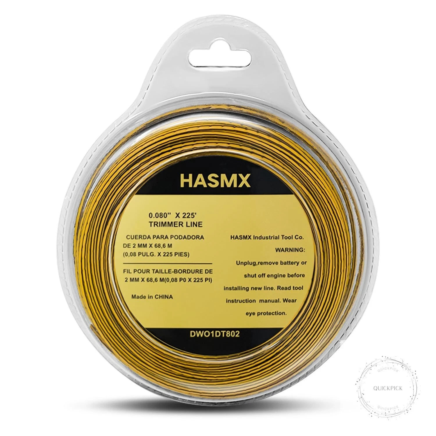 225ft X 0.08 Inch – DWO1DT801 DWO1DT802 String Weed Trimmer Line for Dewalt Cord
