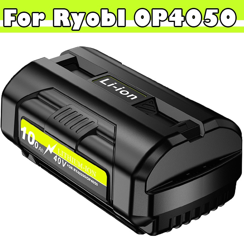 10.0 AH For Ryobi 40 Volt Battery Max Lithium-ion OP4050 OP40602 High Capacity
