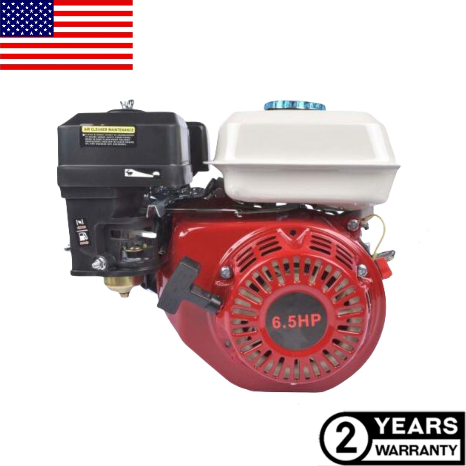 Gas Engine for Honda GX160 4-Stroke OHV Air Cooled Single Cylinder 6.5HP 160cc
