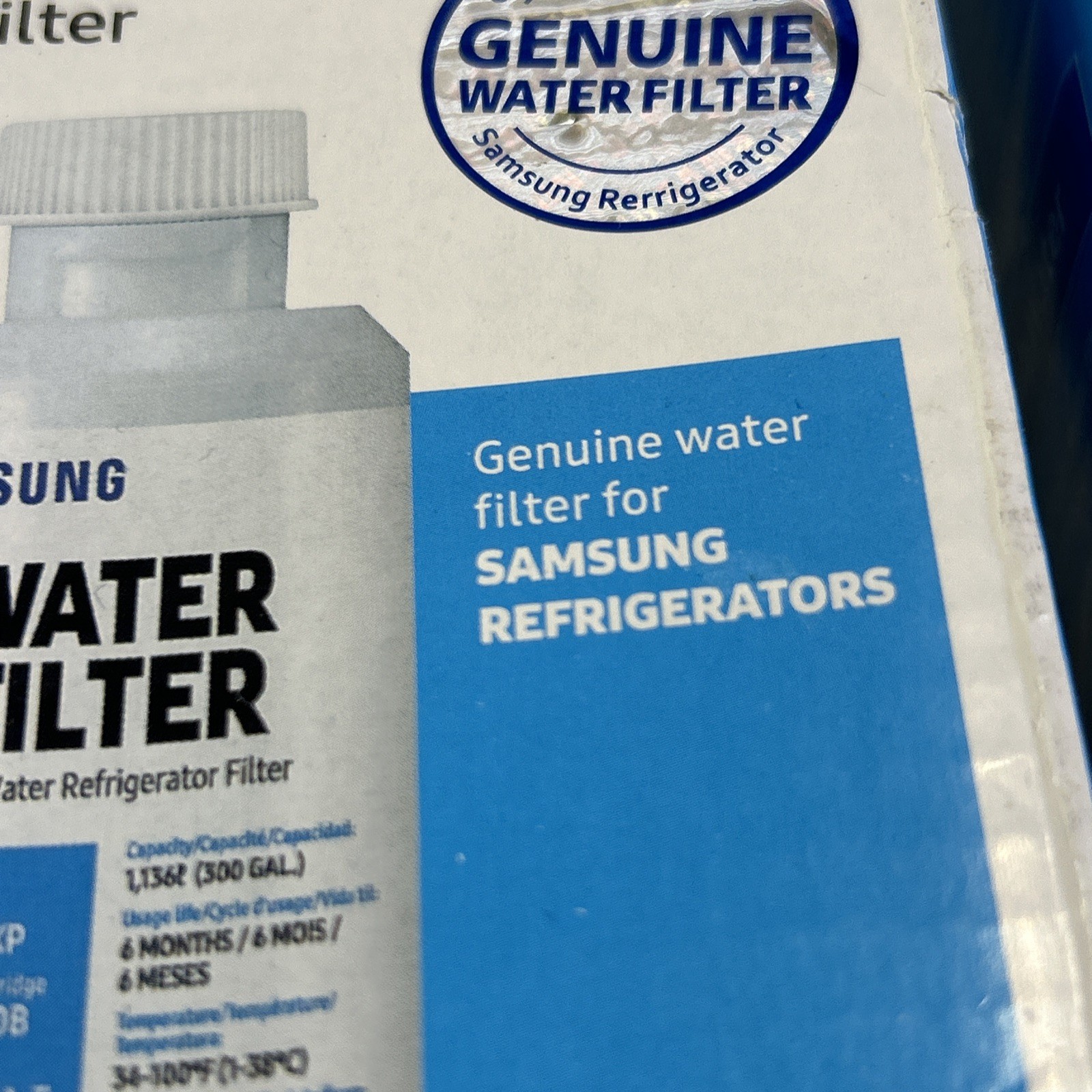 Samsung DA29-00020B HAF-CIN/EXP Refrigerator Water Filters Genuine OEM 2 Pack