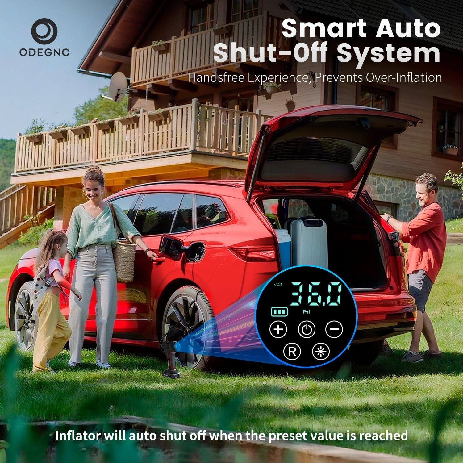 Car Air Tire Inflator Portable Compressor Digital Electric Auto 160PSI 21V