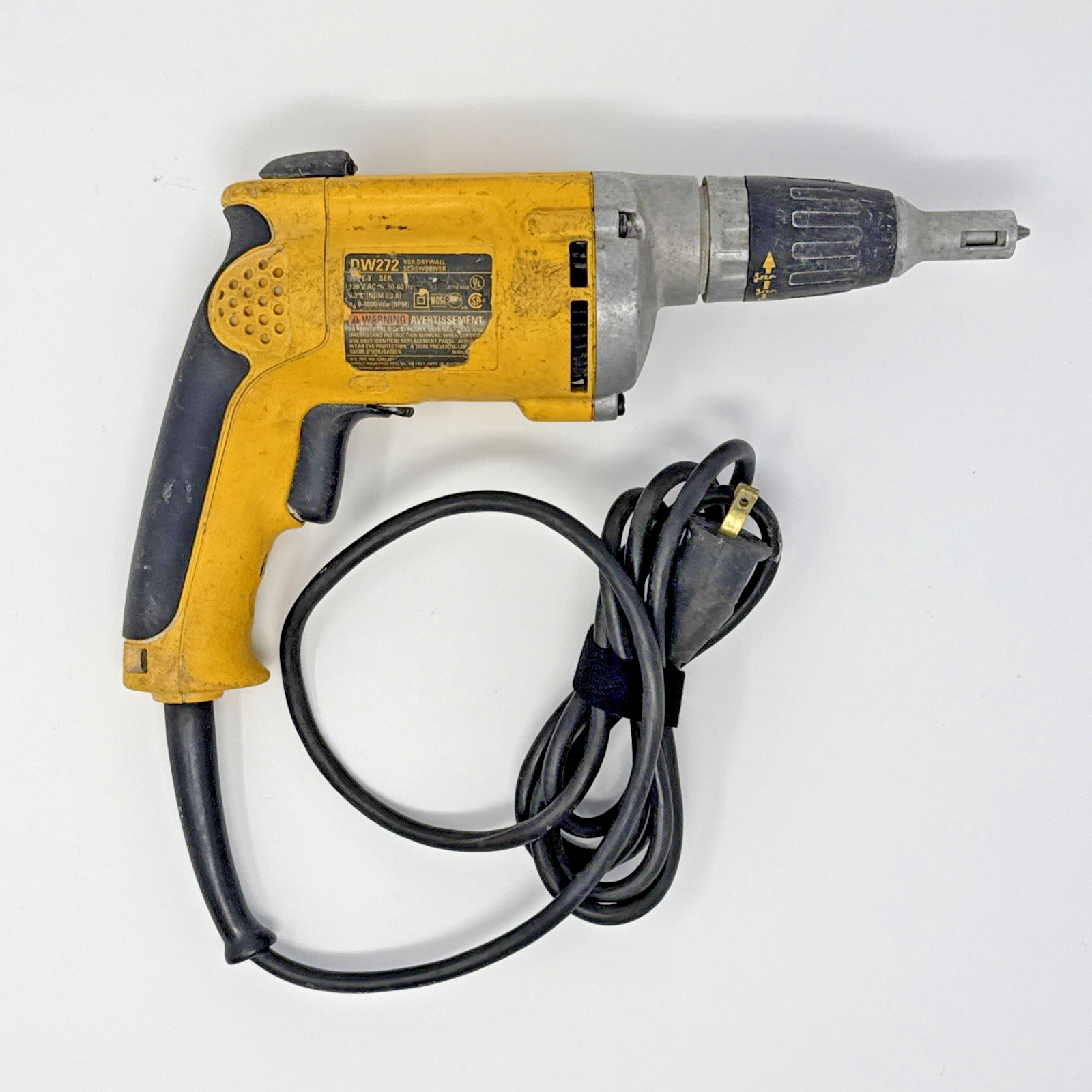 Dewalt DW272 Corded VSR Drywall Screwdriver 4000 RPM 6.3 WORKS