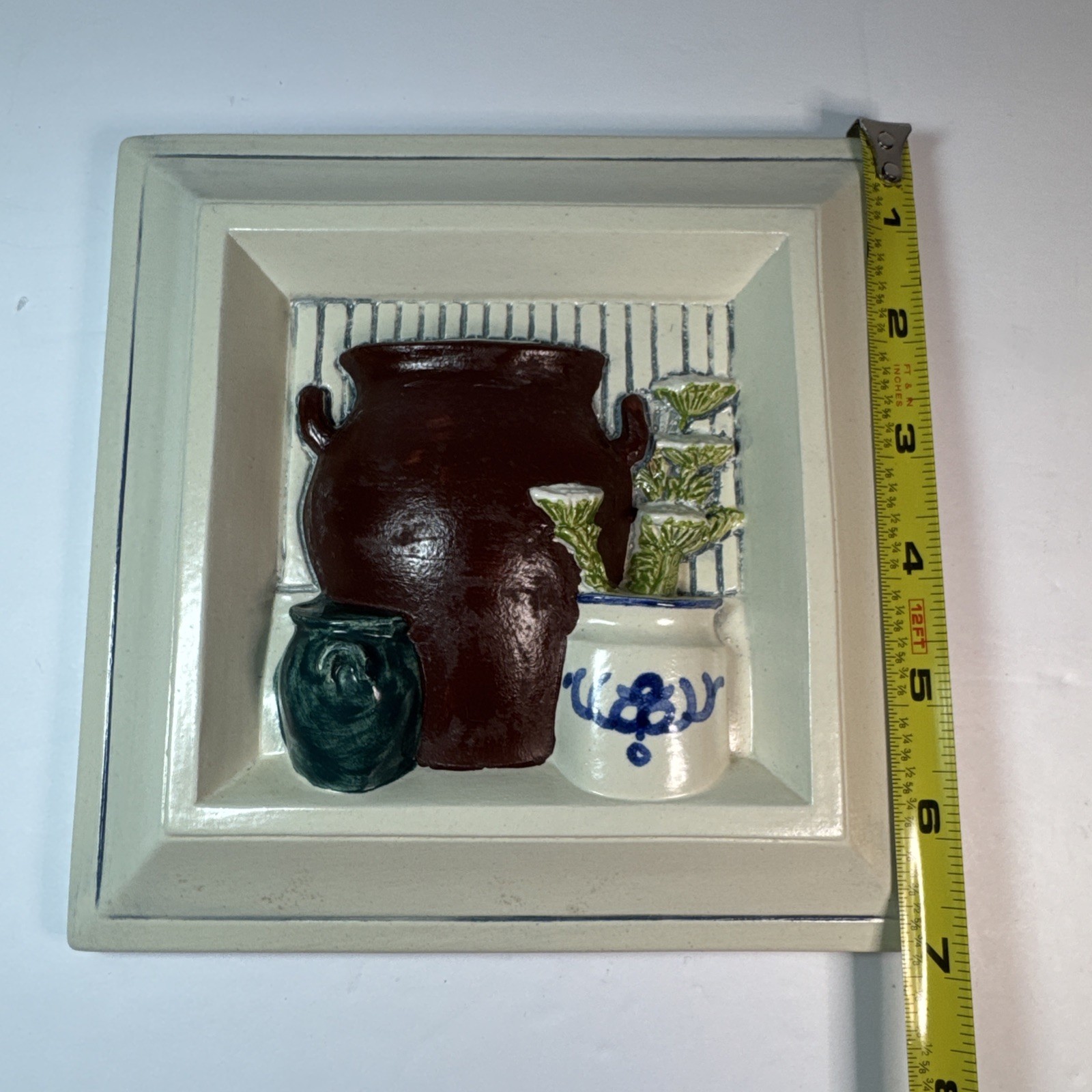 Vintage Jie Gantofta Ceramic Wall Plaque Aimo Nietosvuori Sweden Kitchen Country