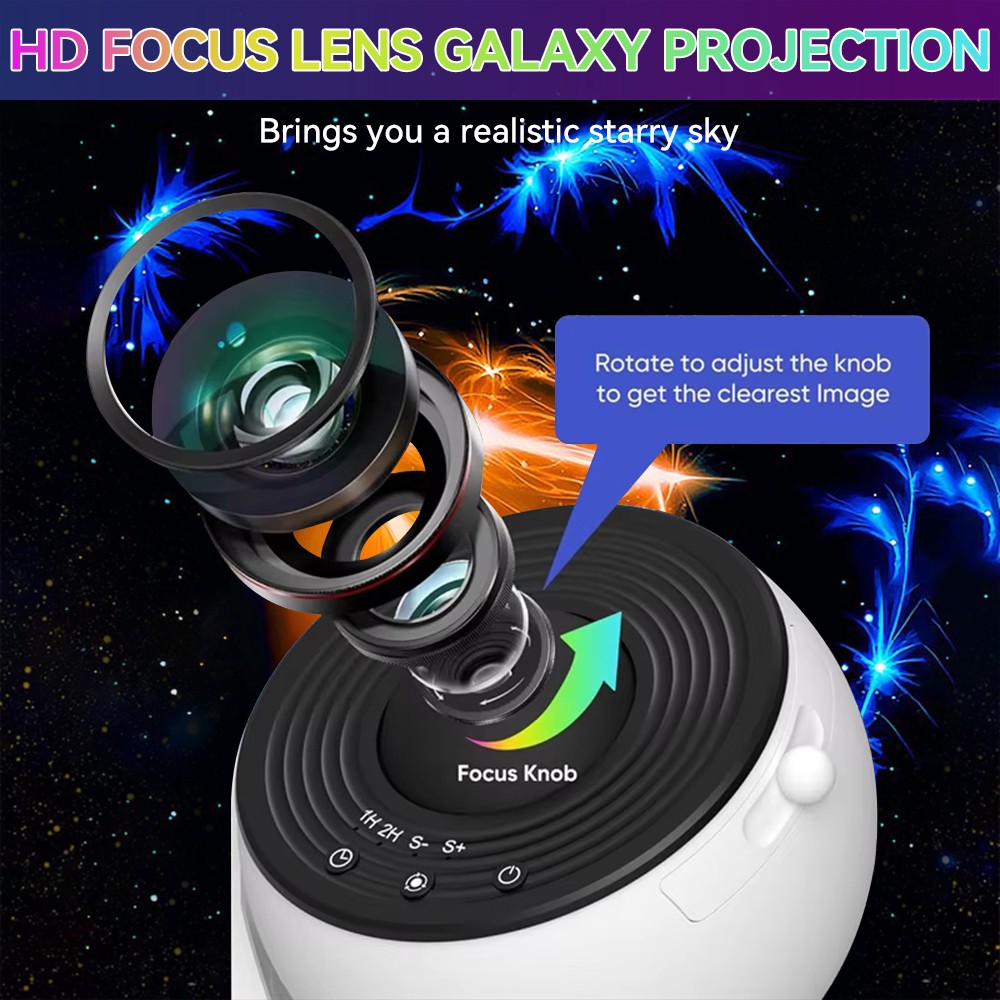 14 in 1 Galaxy Projector Pro Planetarium Star Projector 360° Rotating with Timer