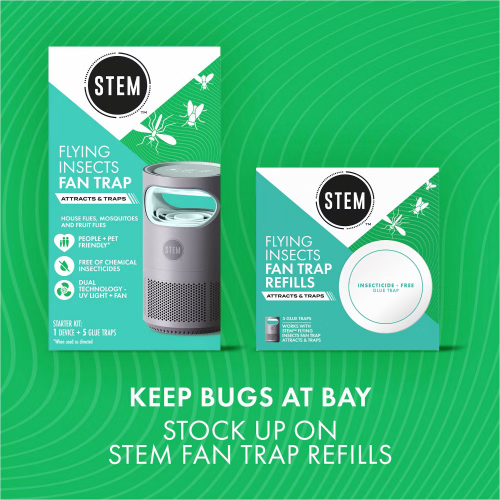 STEM Electric Fan Fly, Gnat and Fruit Fly Trap Indoor Starter Kit