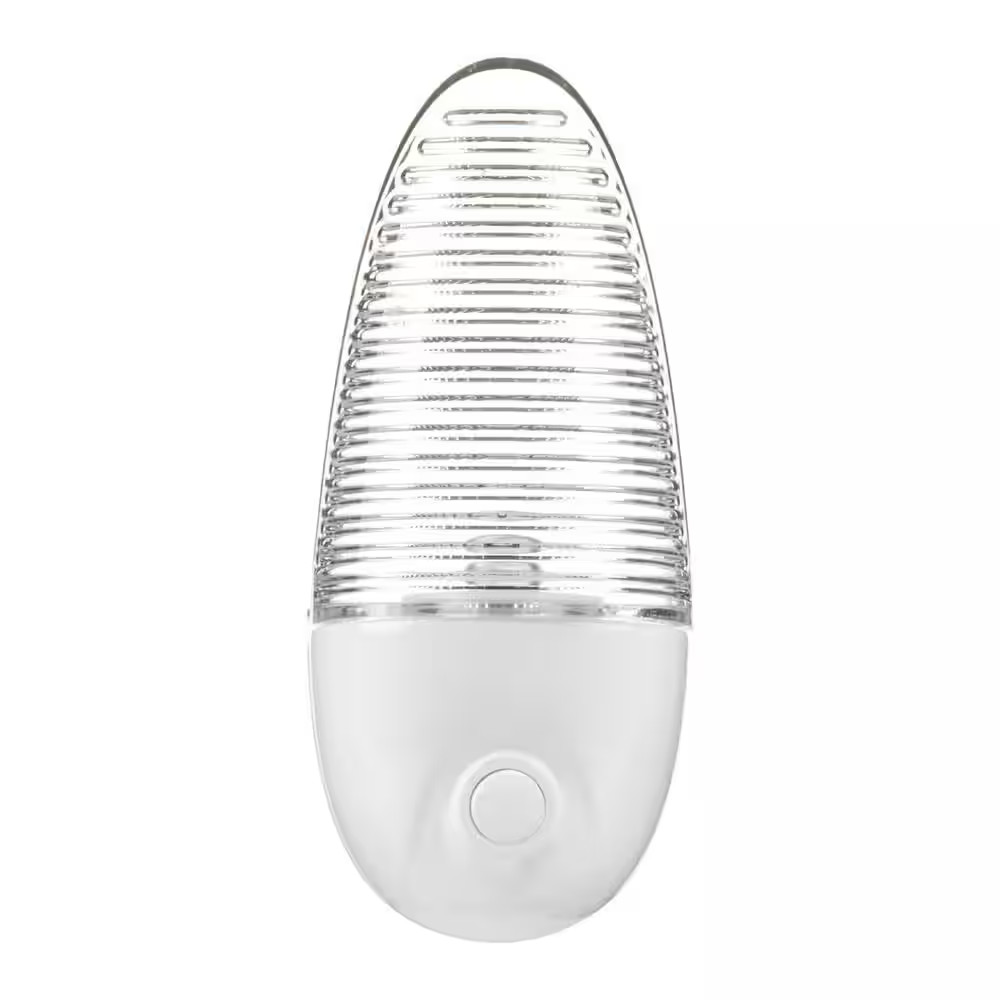 3.5 In. Plug-In LED Soft White Night Light with Manual On/Off Switch (1-Pack)