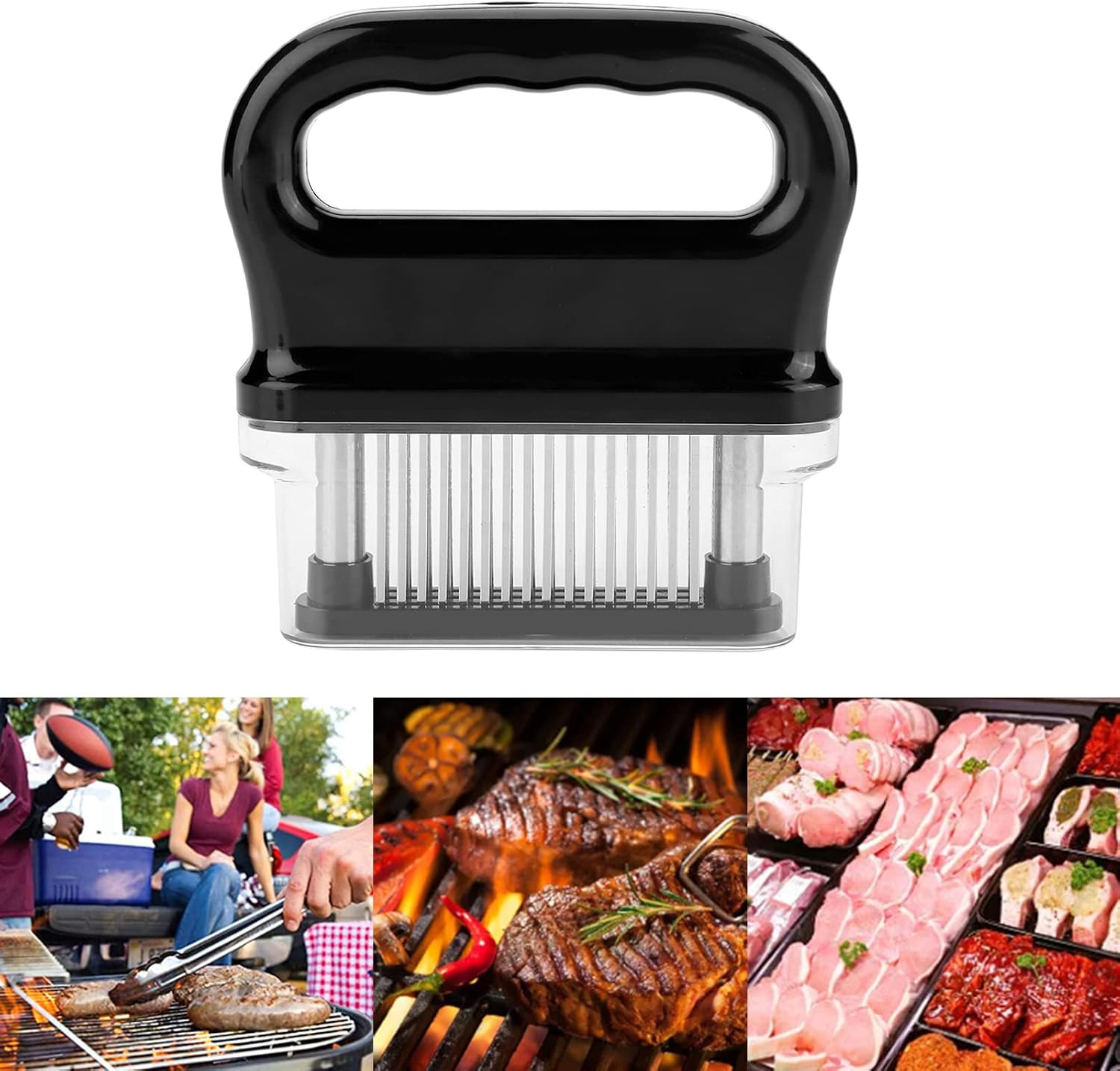 Meat Tenderizer Needle 48-Blade Meat Tenderizer 17¡Á17¡Á4 48 Stainless Steel