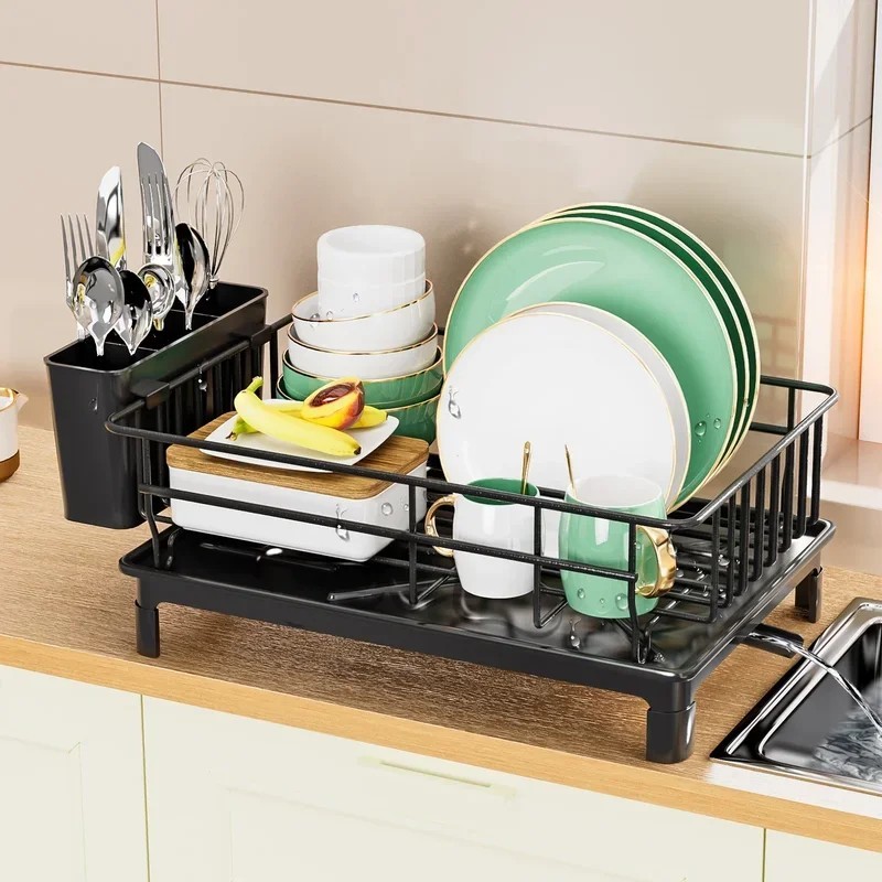Dish Drying Rack Dish Drainer for Kitchen Counter, Large Dish Rack