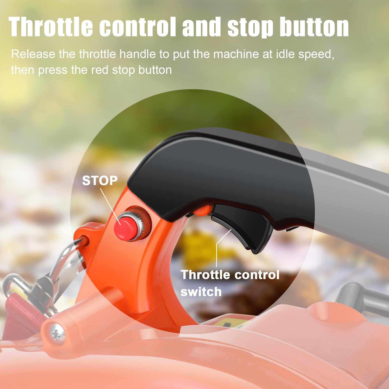 Handheld 2-Stroke Leaf Blower Gas Powered Commercial Heavy Duty Grass Yard