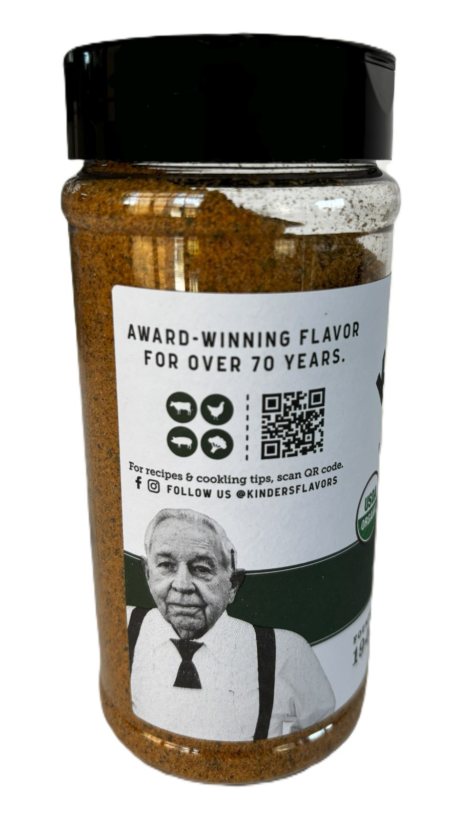 Kinder’s Organic Santa Maria w/ Cracked Pepper & Herbs Seasoning,10oz EXP 1/2028