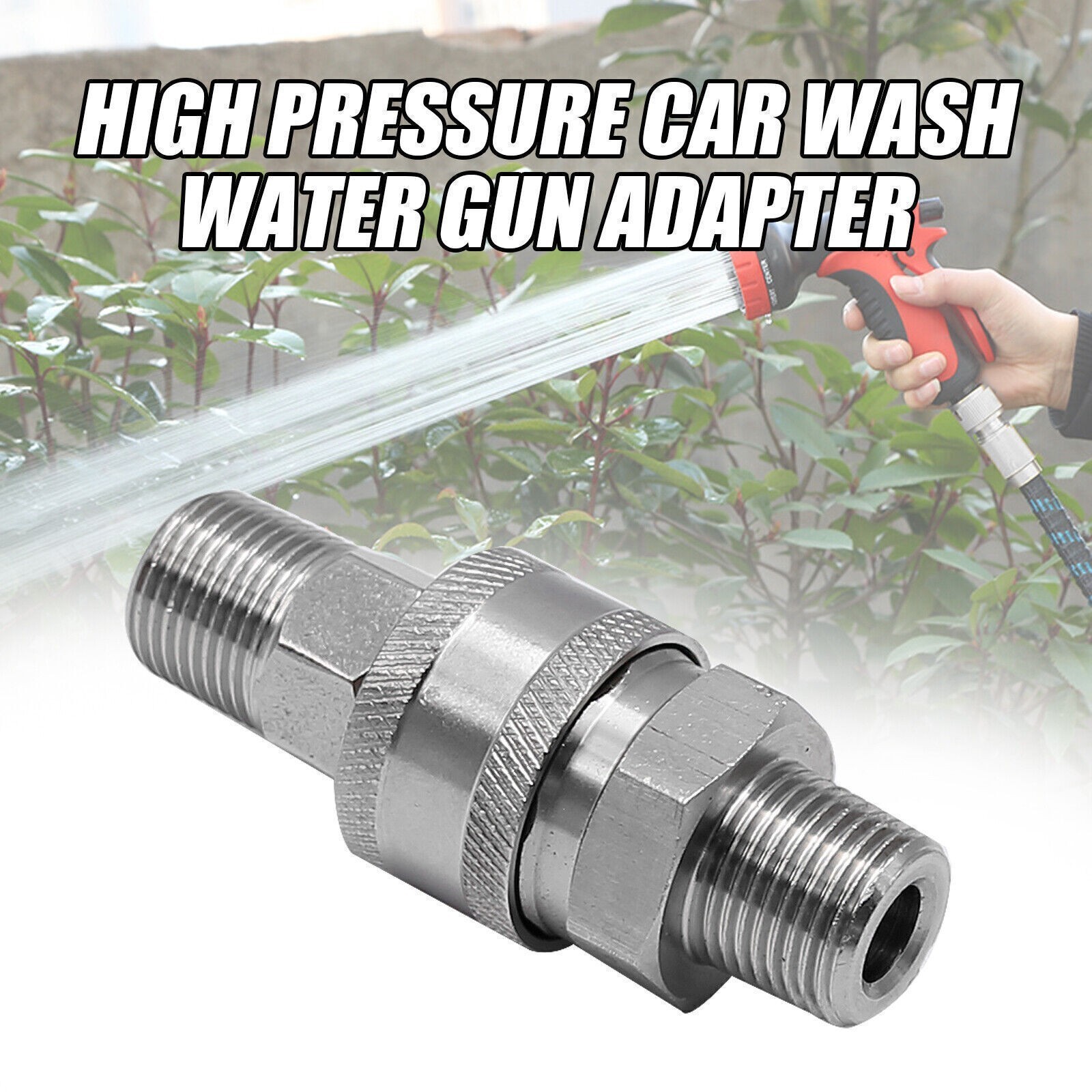 3/8″ NPT Stainless Steel Pressure Washer Quick Connect Adapter Set 5000 PSI