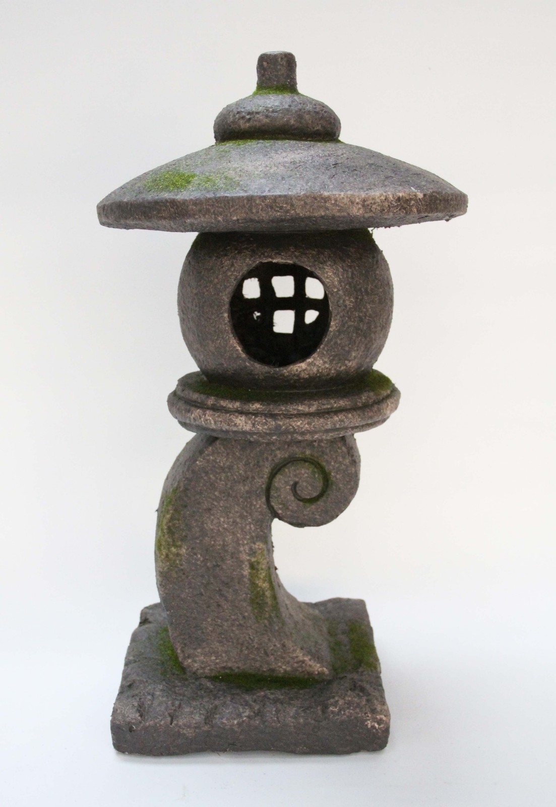 24IN H Gray Stone Lantern Statue Garden Decor Garden Statue Pagoda Yard Decor