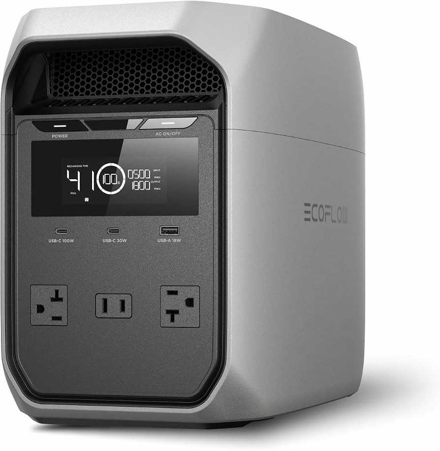 EcoFlow 1024Wh DELTA 3 Classic 1800W Portable Power Station