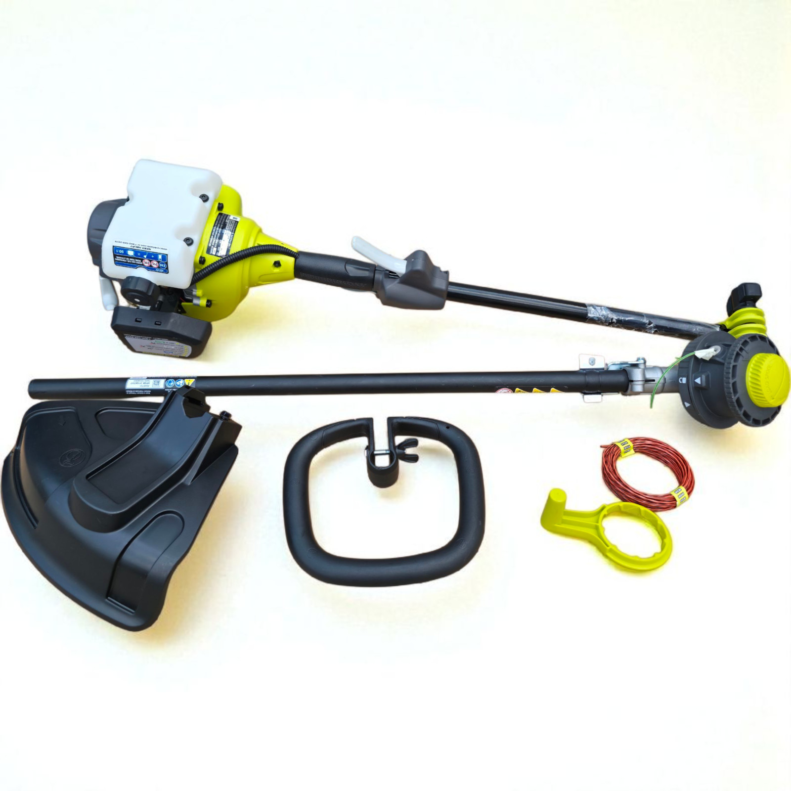 RYOBI String Trimmer 25cc 2-Cycle Gas-Powered Straight Shaft, Attachment Capable