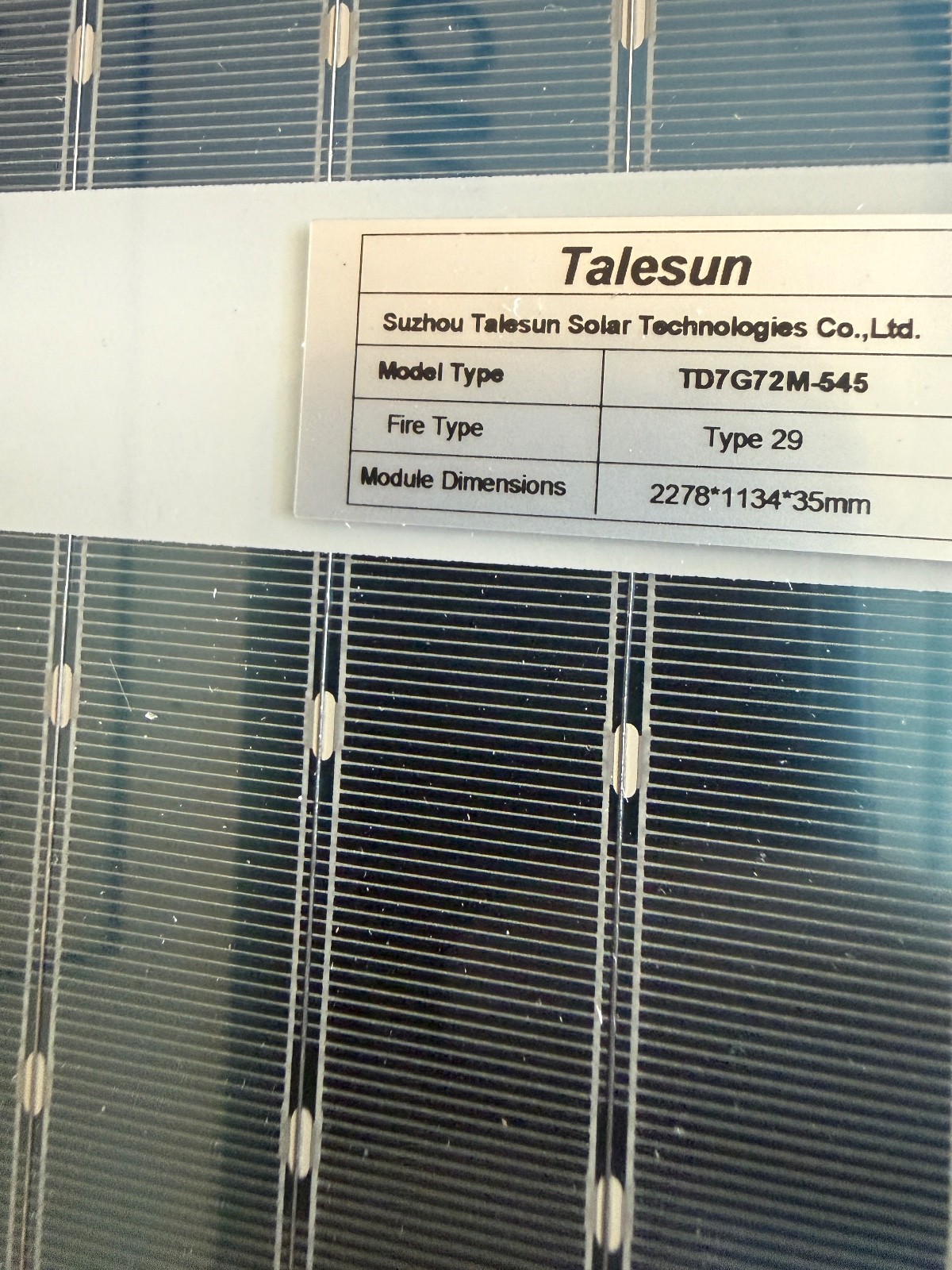 Talesun 545W Solar Panel NEW Model TD7G72M-545 585 available