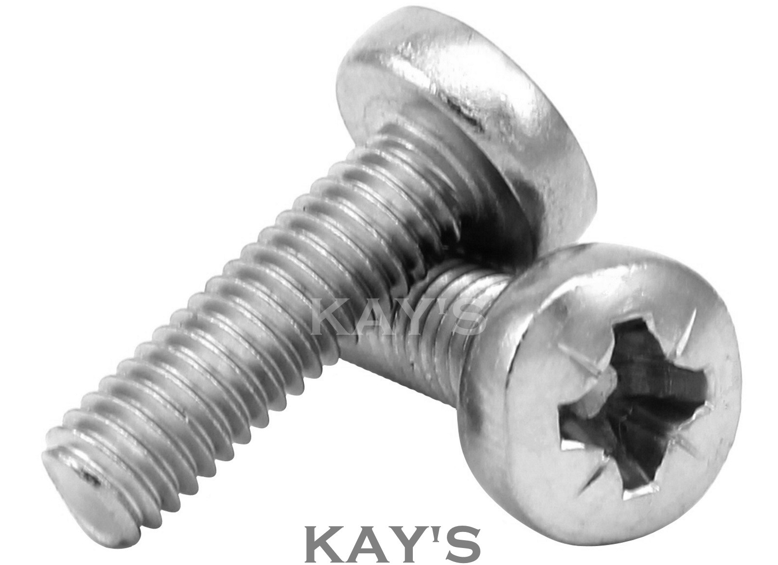 M2 M2.5 M3 M3.5 M4 MACHINE SCREWS POZI PAN POZIDRIVE BOLTS ZINC PLATED STEEL