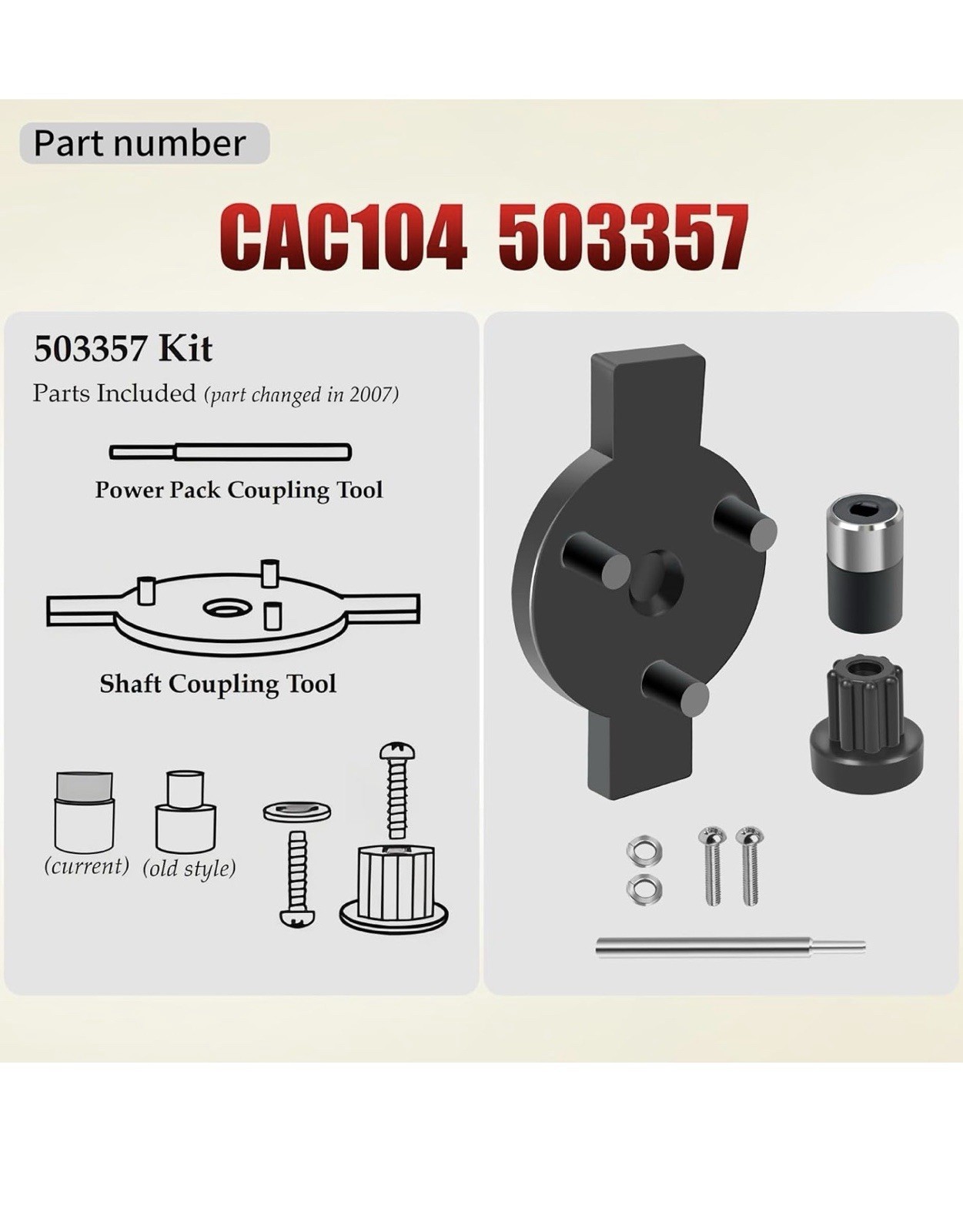 AQBB CAC104 503357 Big Stix Immersion Blender Coupler compatible with Waring …