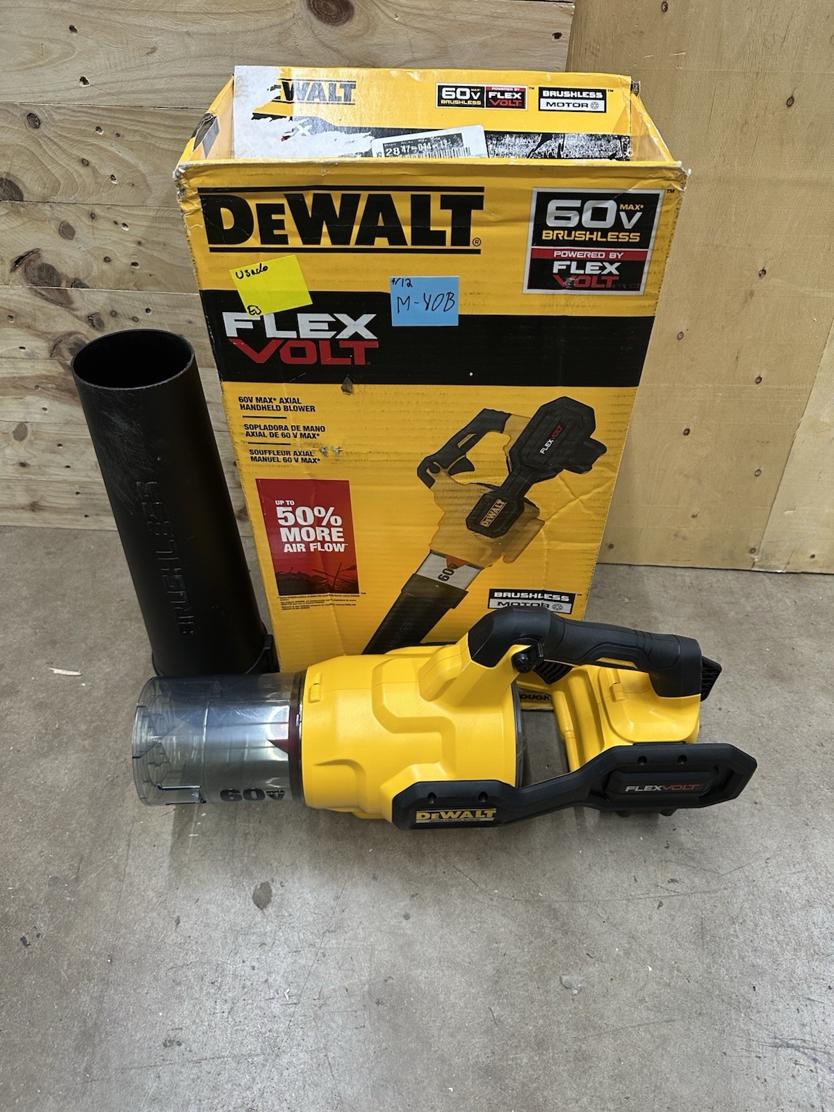 DEWALT DCBL772B 60V Cordless Axial Handheld Blower (Tool Only) Used