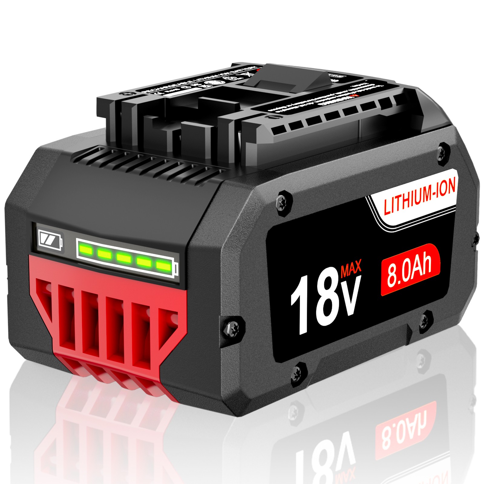 Pack 18V Battery For Bosch 18V 8.0AH Li-ion BAT609 BAT610G BAT618 GSR18V-LI