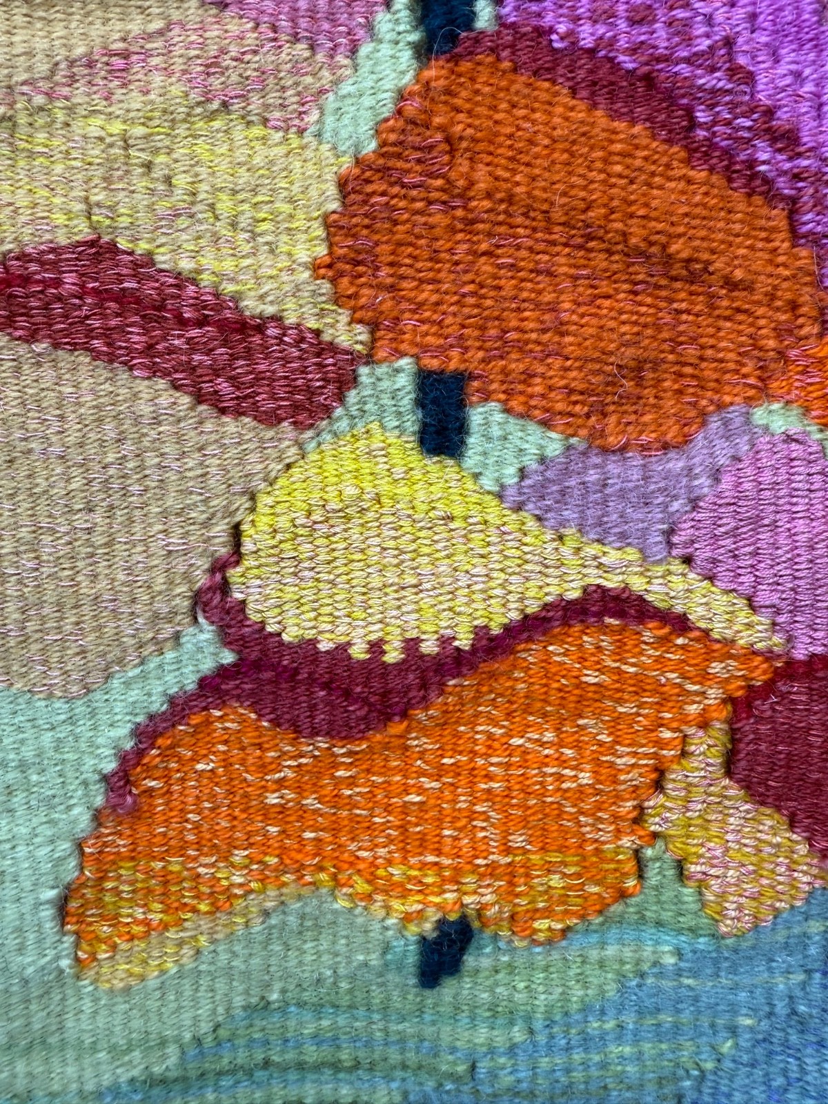 Vintage Beautiful Hand Woven Wool Weaving Tapestry Kilim Rug 50×41 Cm