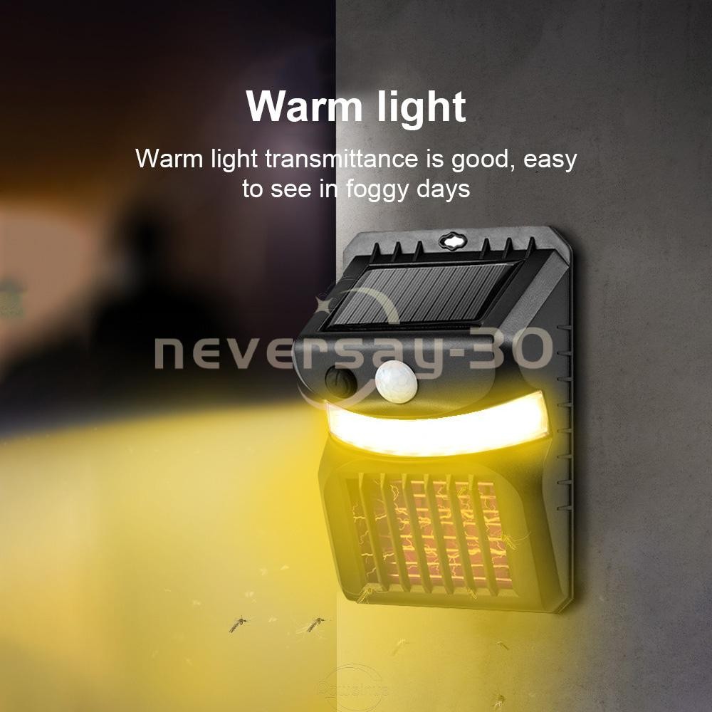 1-5 PACK Solar Powered LED Mosquito Fly Bug Insect Zapper Killer Trap Lamp Light