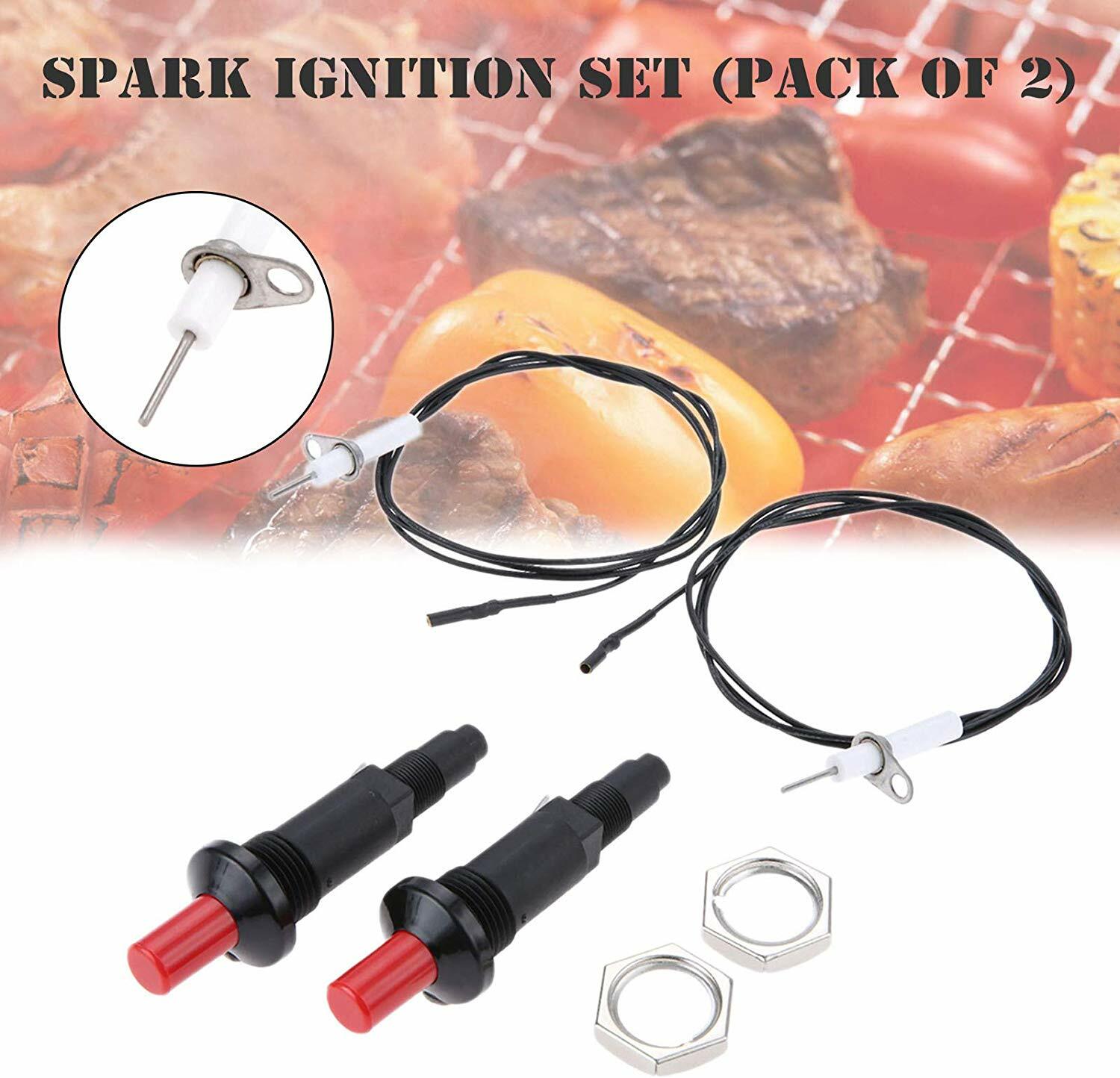 2-pack Universal Piezo Spark Igniter Push Button Gas Fireplace Grill BBQ Stove