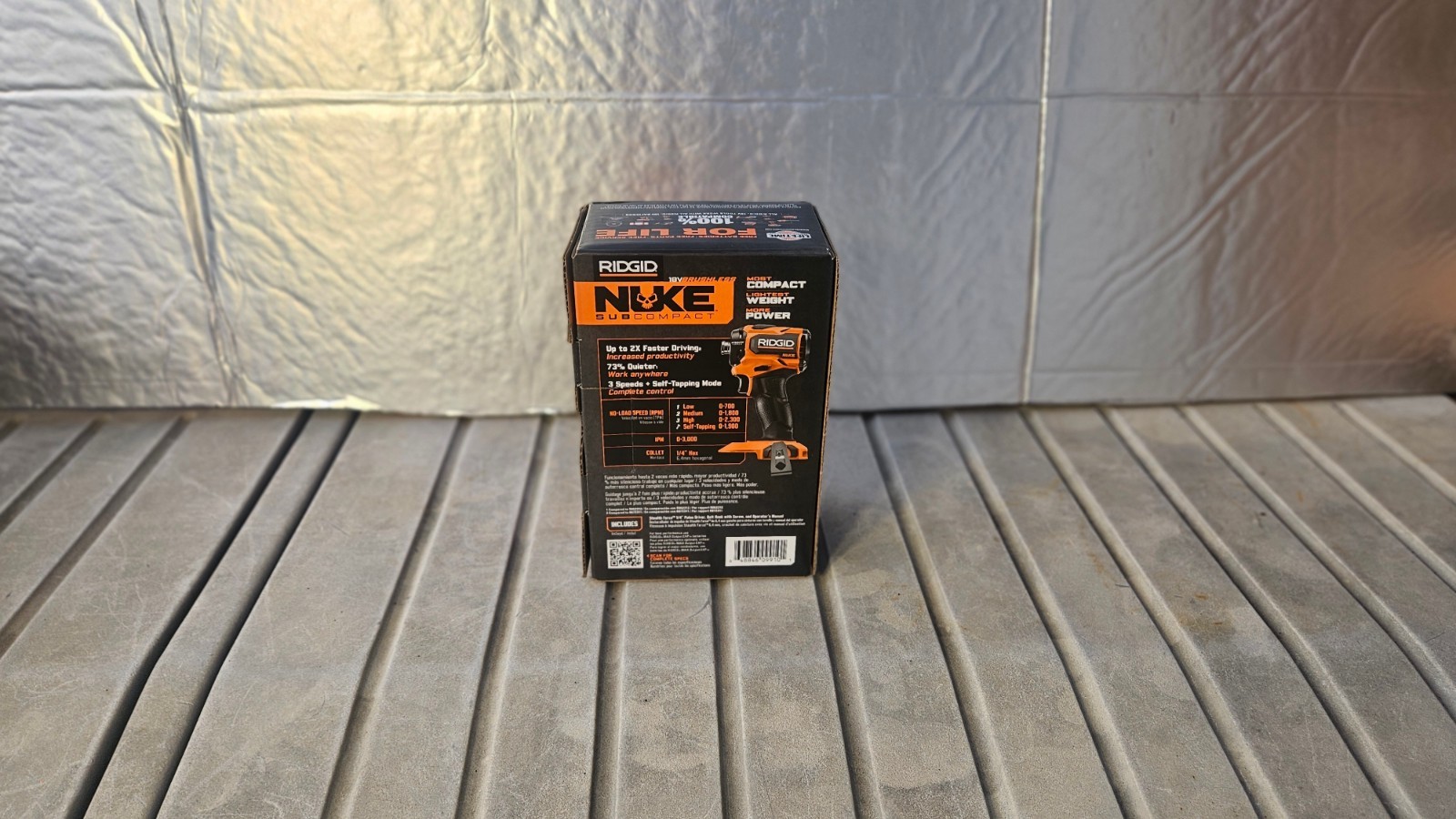 Ridgid Nuke 1/4″ Hex Stealth Force Pulse Driver 18V Brushless Cordless RNKSID03B