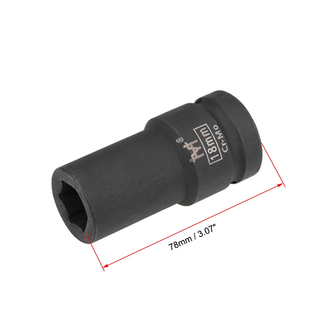 3/4″ Drive by 18mm Deep Impact Socket 6 Point Cr-Mo Alloy Steel