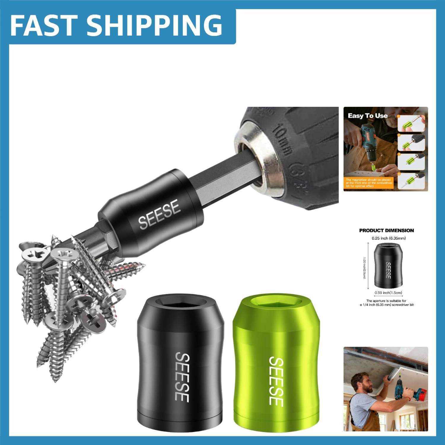 Alloy Steel Magnetic Screwdriver Bit Holder – Perfect for Quick Repairs
