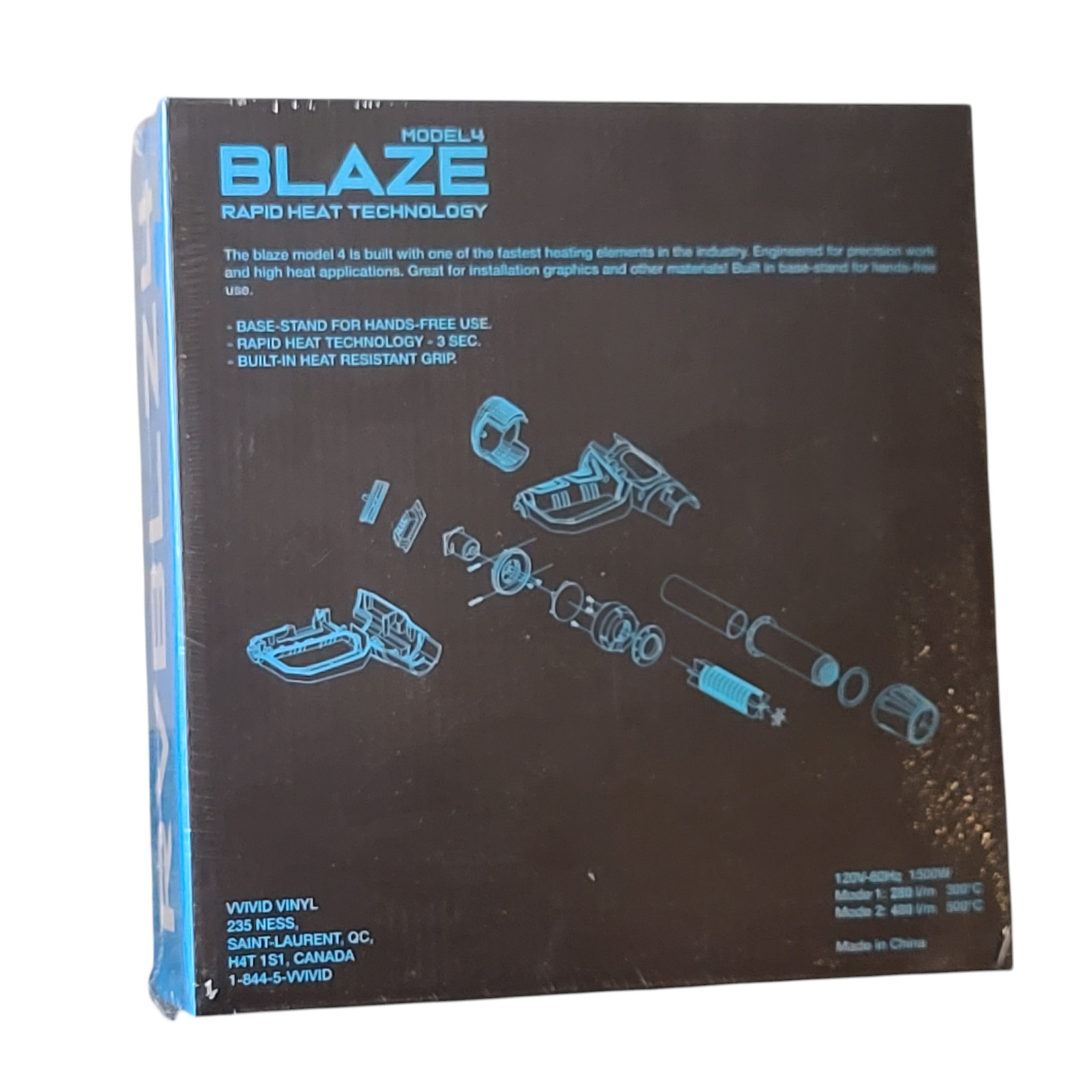 VViViD Blaze Turbo 3 Second Warm-up Rapid Heat 1500-Watt Corded Heat Gun