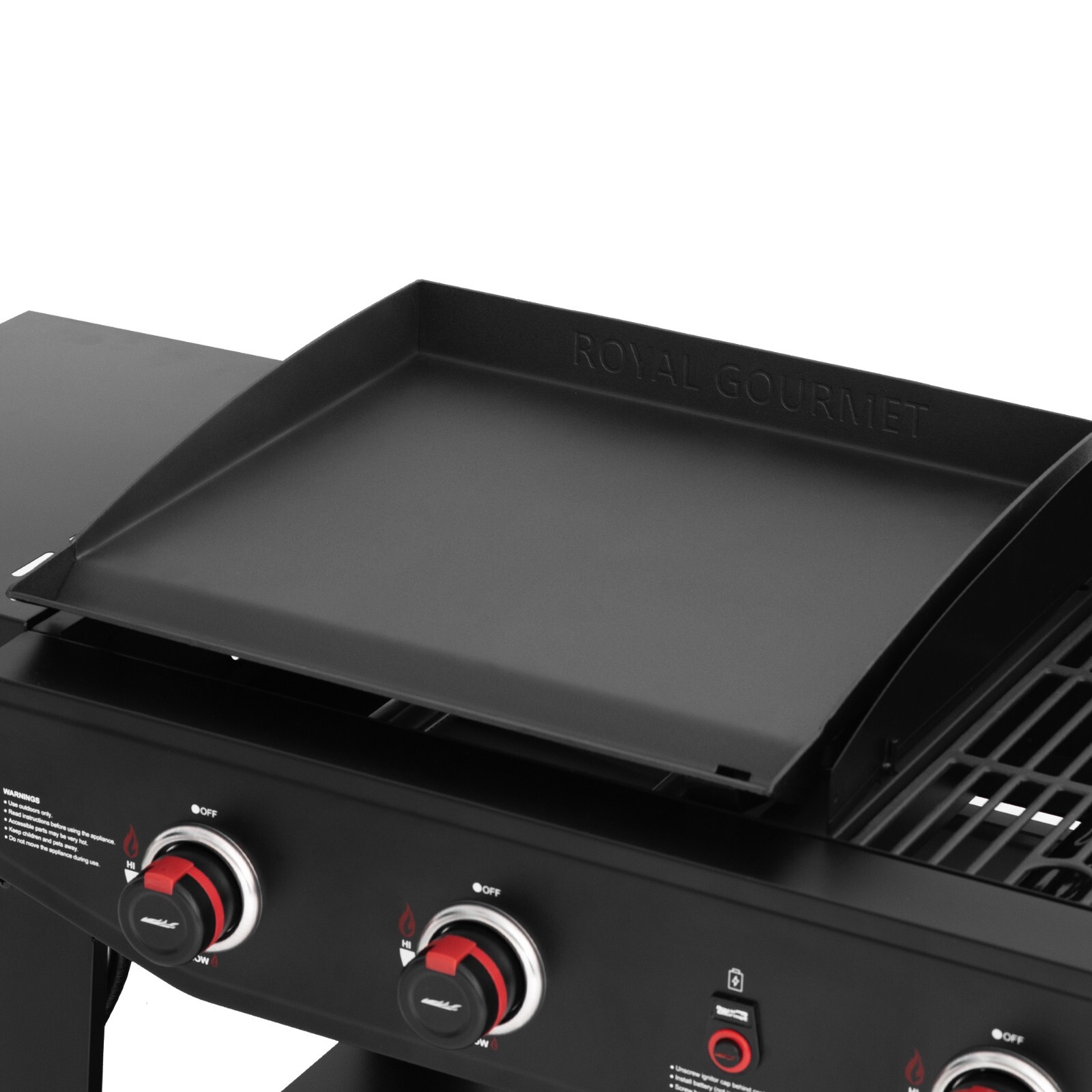 Royal Gourmet 4-Burner Propane Grill Griddle Combo w/ Bonus Grilling Gear Set