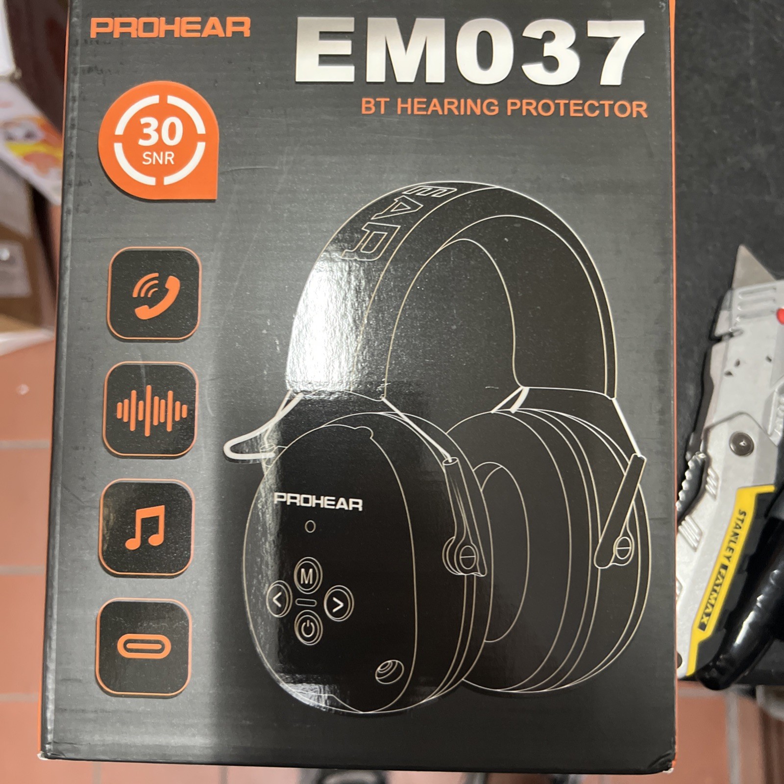 Headphones Prohear EM037 Bluetooth Hearing Protector 30dB Noise Reduction – NEW