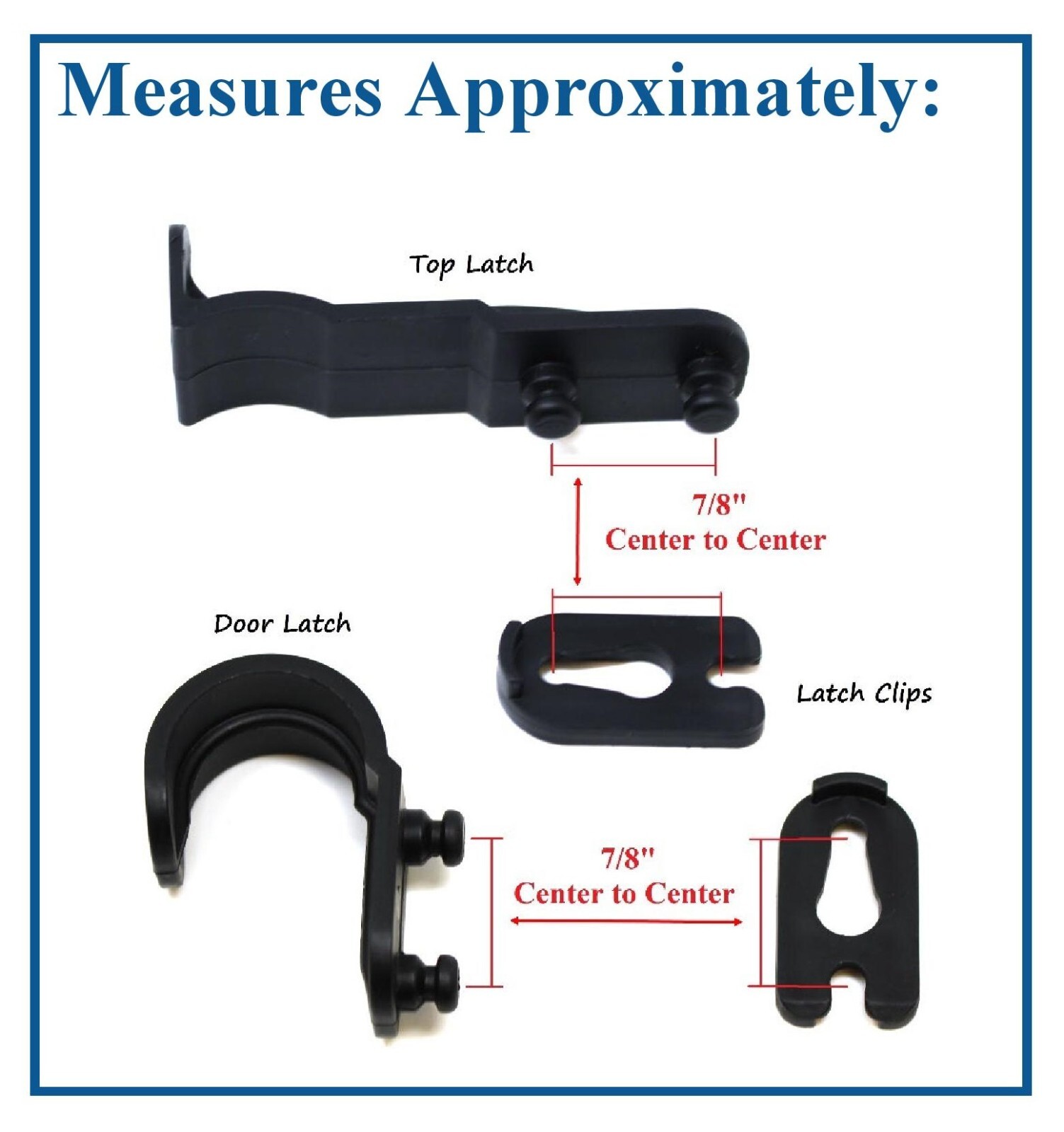 New Plastic Latch Set Kit for Solar Group Standard Mailbox Repair Latch Kit
